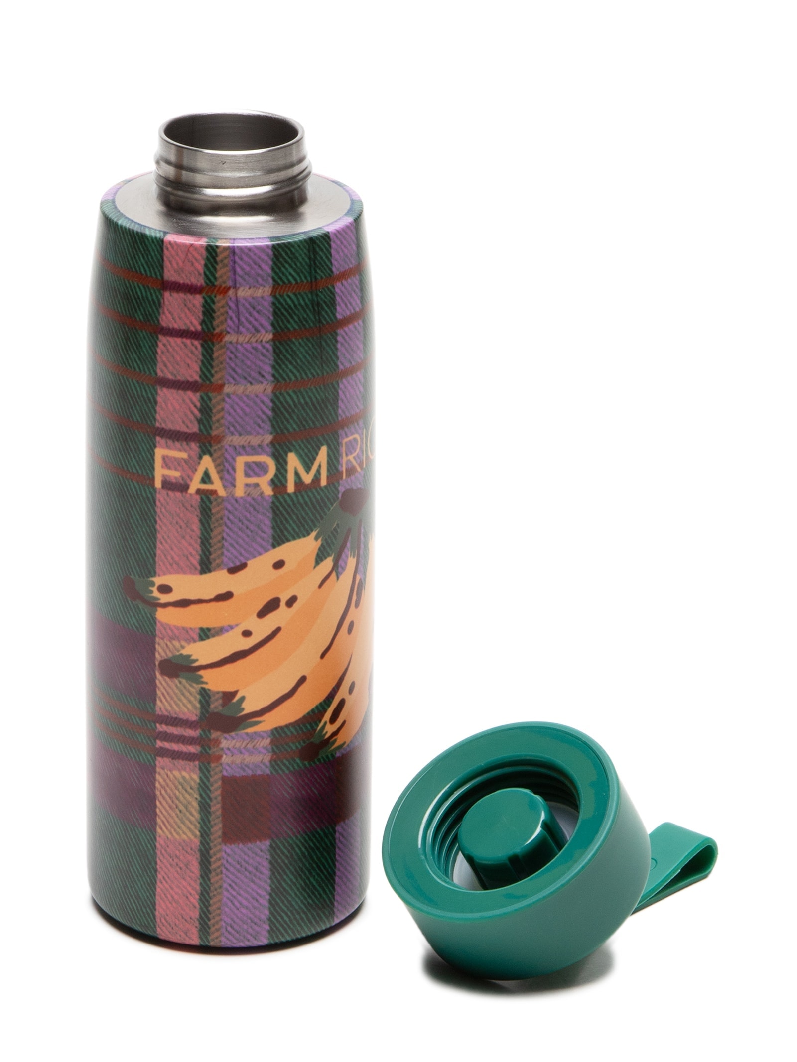 Garrafa Que Sede 500ml Sofia Xadrez Vermelho Farm Etc