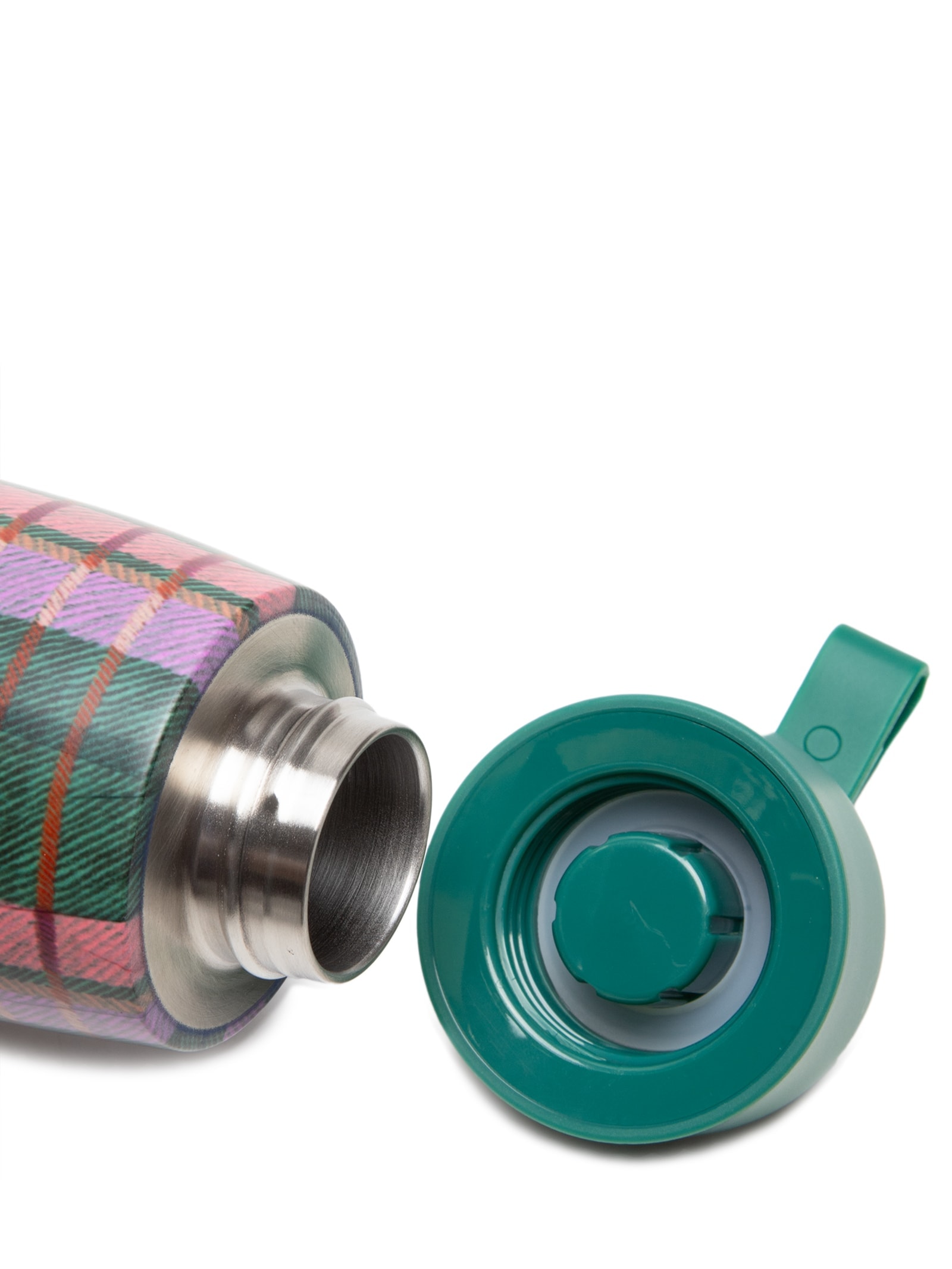 Garrafa Que Sede 500ml Sofia Xadrez Vermelho Farm Etc