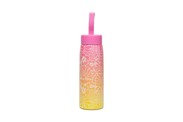 Garrafa Que Sede 500ML Sunset Yoga - Rosa