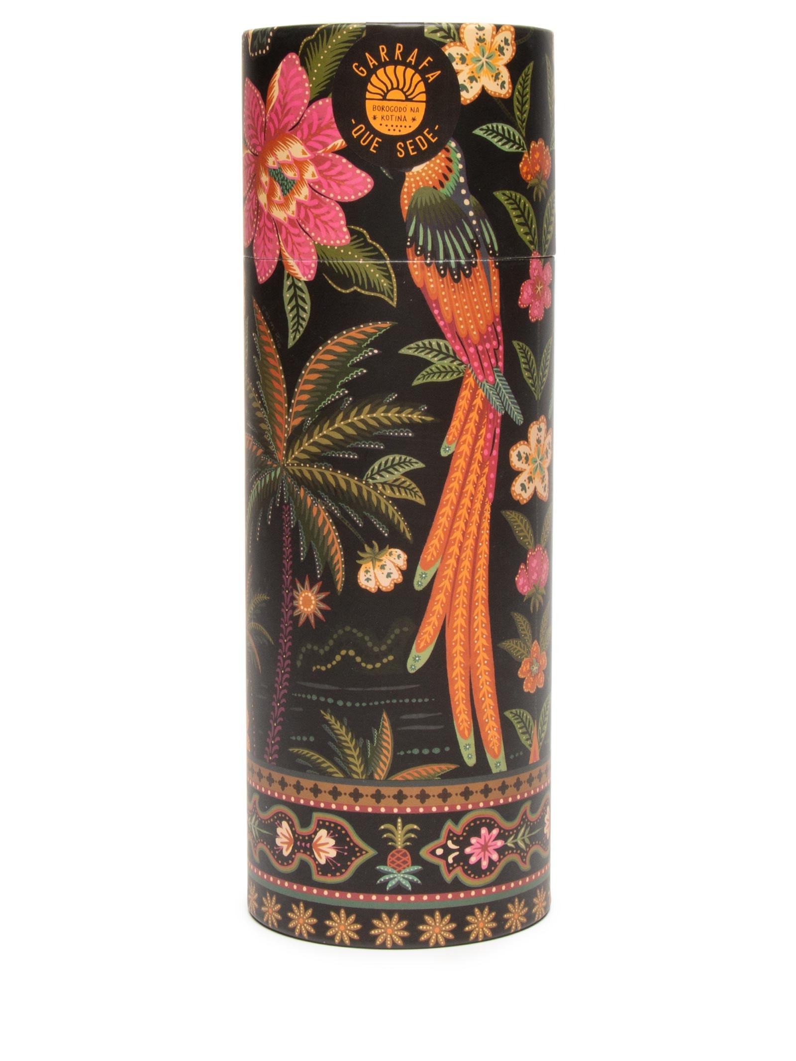 Garrafa Que Sede 750 ML Samba Das Araras Preto Farm Etc