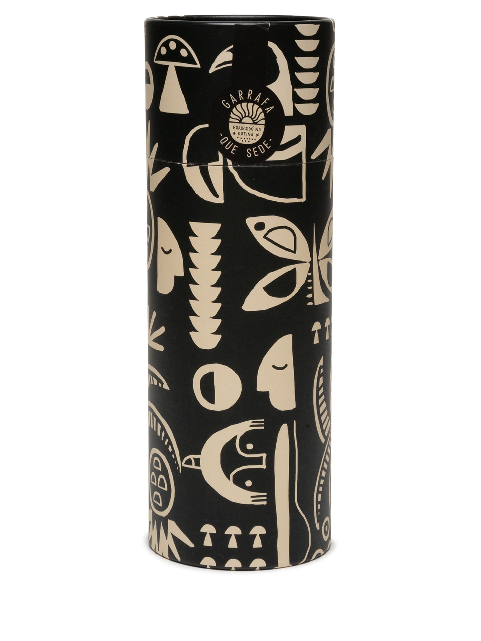 Garrafa Que Sede 750ML Lenço Tropicano Preto Farm Etc