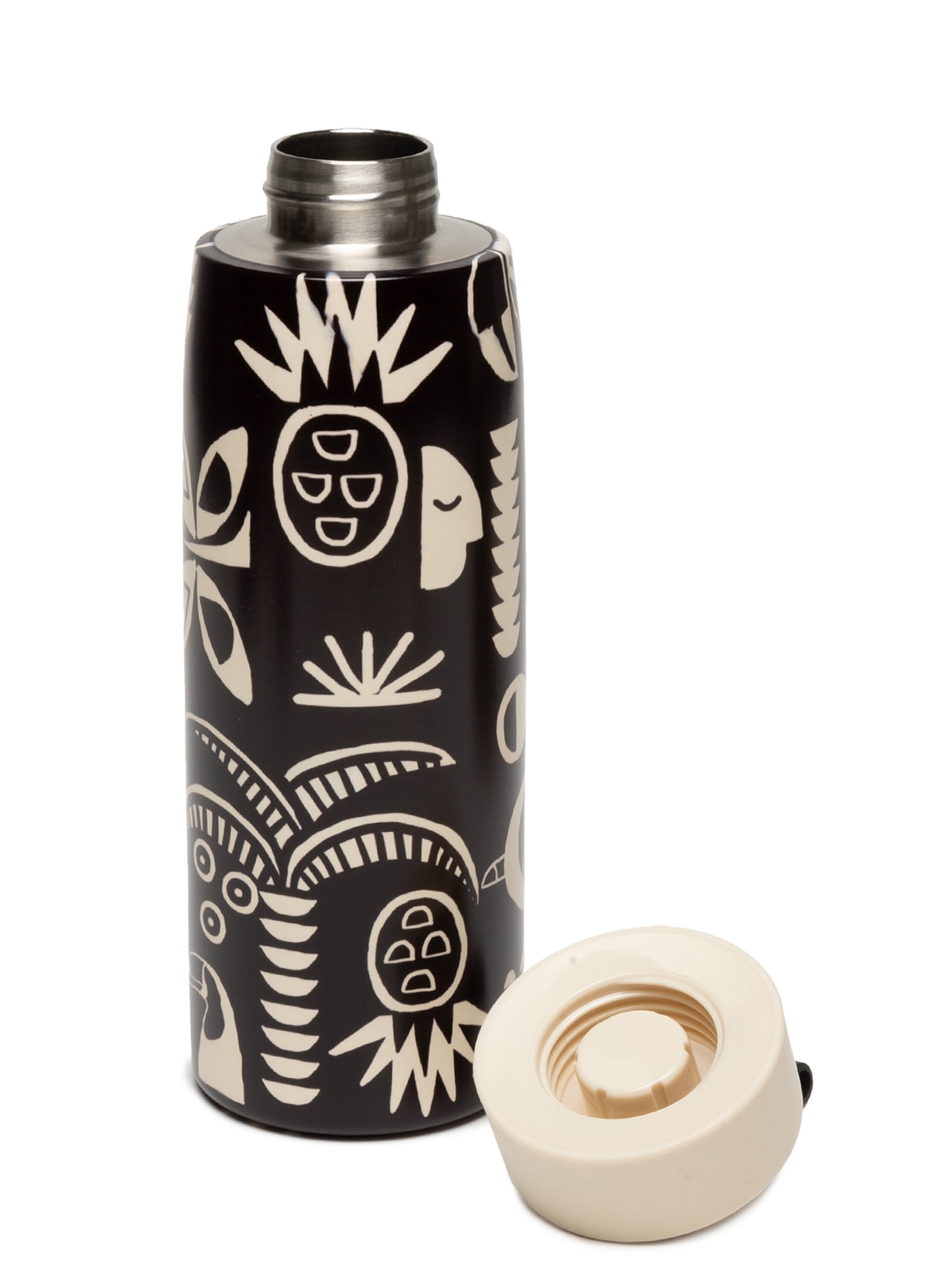 Garrafa Que Sede 750ML Lenço Tropicano Preto Farm Etc