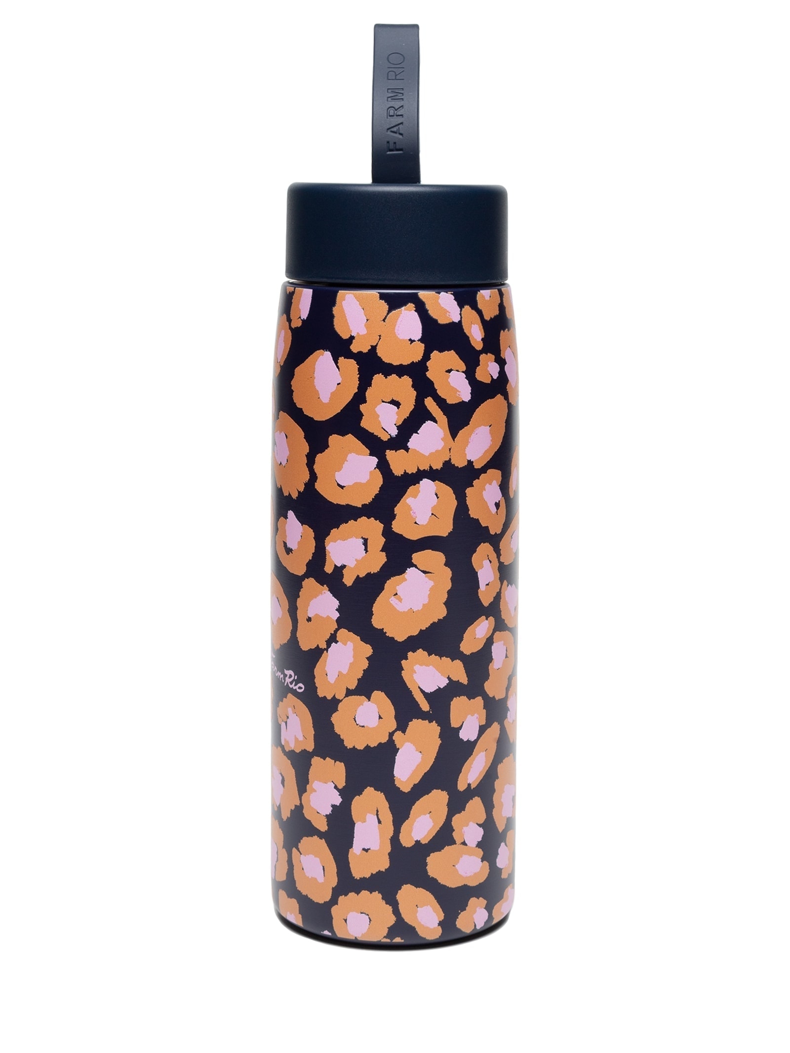 Garrafa Que Sede 750ml Leopard Pop Azul Farm Etc