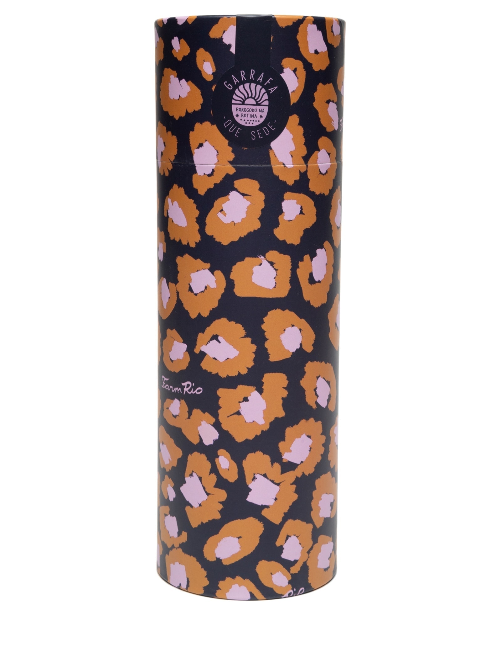 Garrafa Que Sede 750ml Leopard Pop Azul Farm Etc