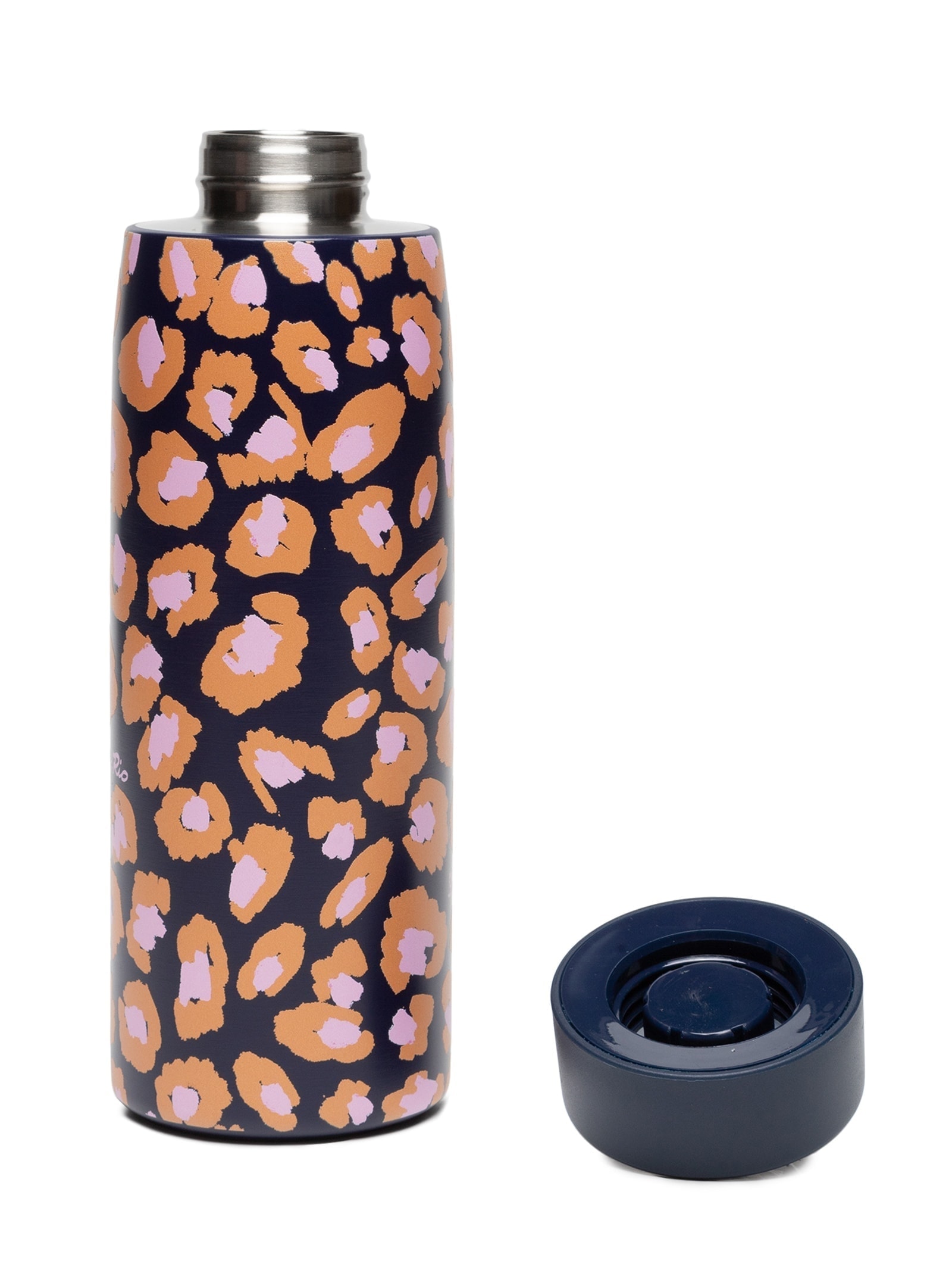Garrafa Que Sede 750ml Leopard Pop Azul Farm Etc