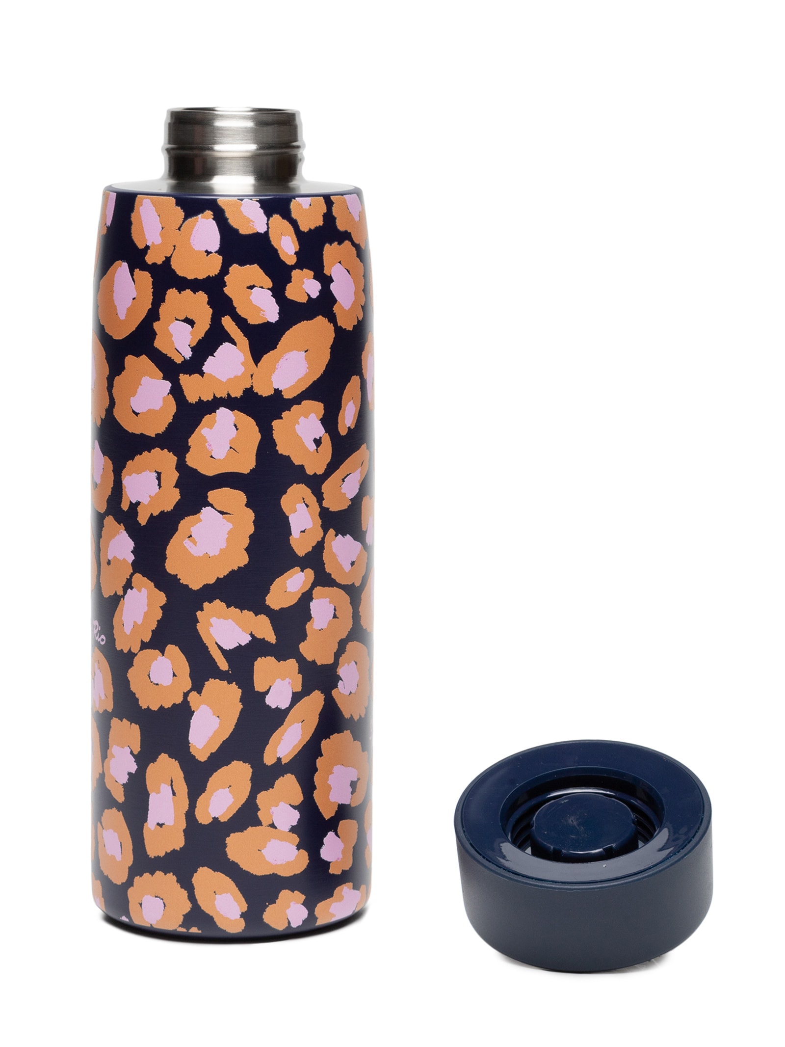 Garrafa Que Sede 750ml Leopard Pop Azul Farm Etc