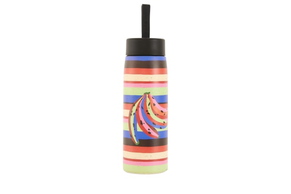 Garrafa Que Sede 750ML Listras Jardim - Preto