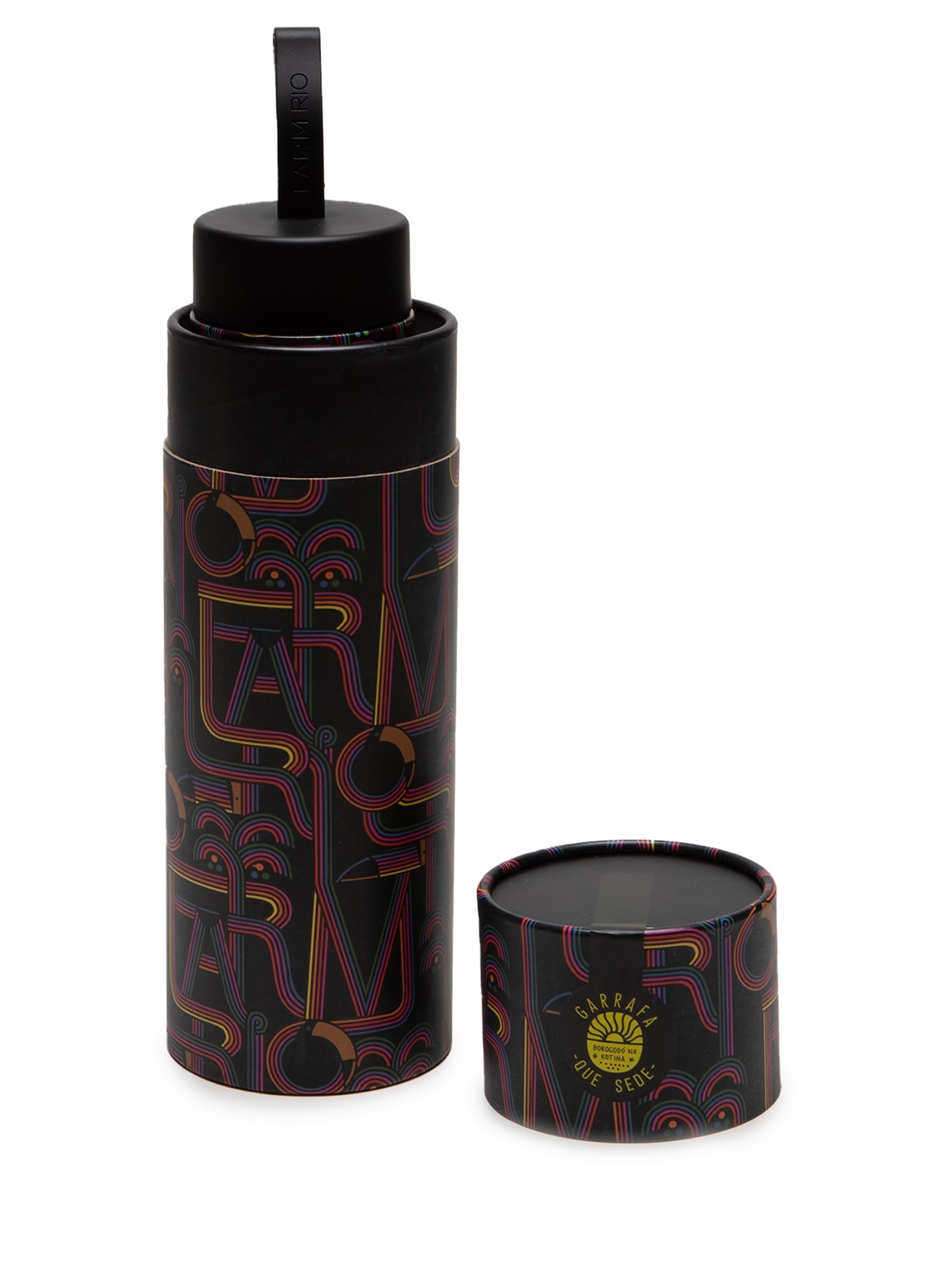 Garrafa Que Sede 750ML Logotuca Preto Farm Etc