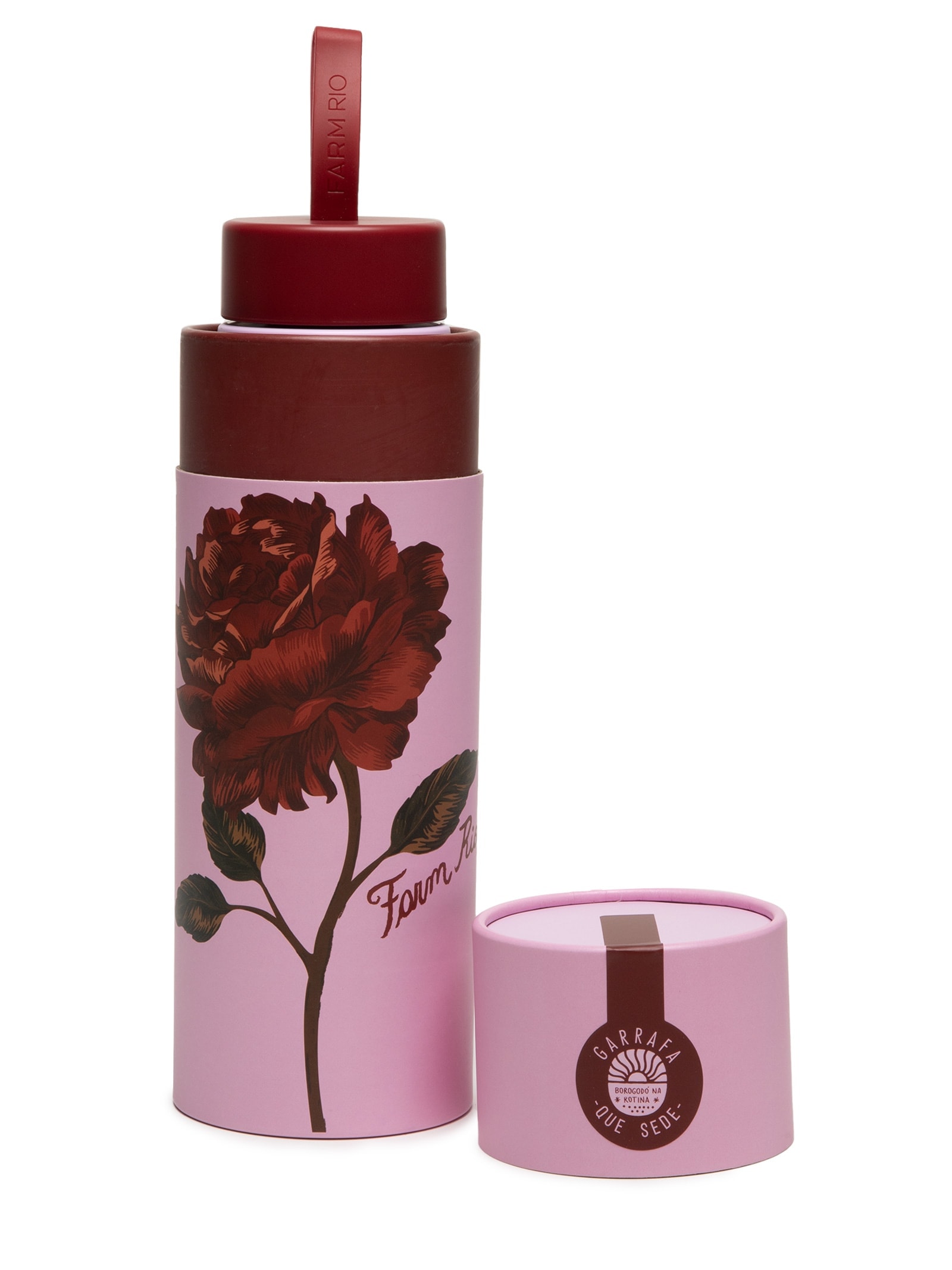 Garrafa Que Sede 750Ml Rosália Rosa Farm Etc