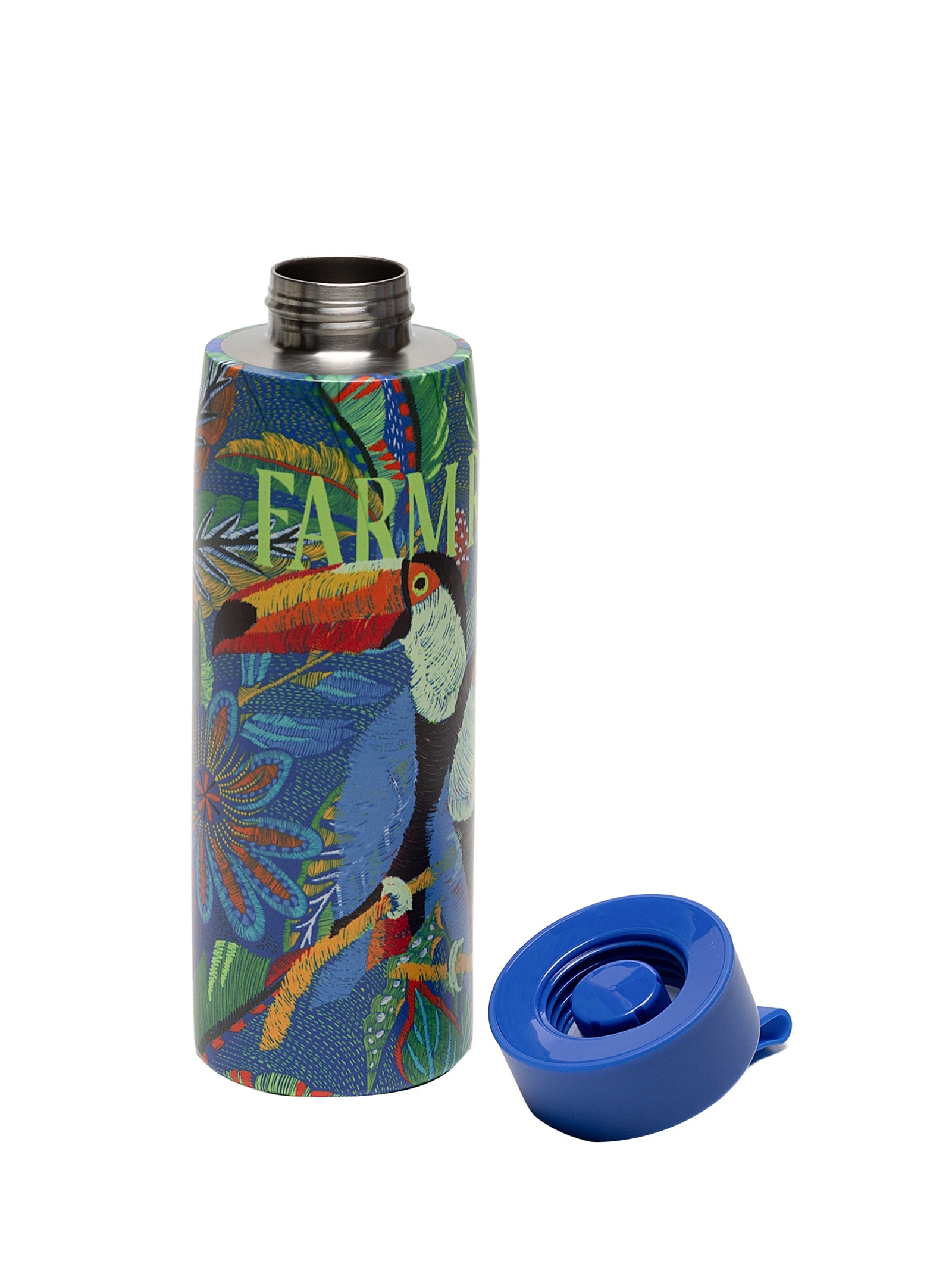 Garrafa Que Sede 750ML Tapete De Tucano Azul Farm Etc
