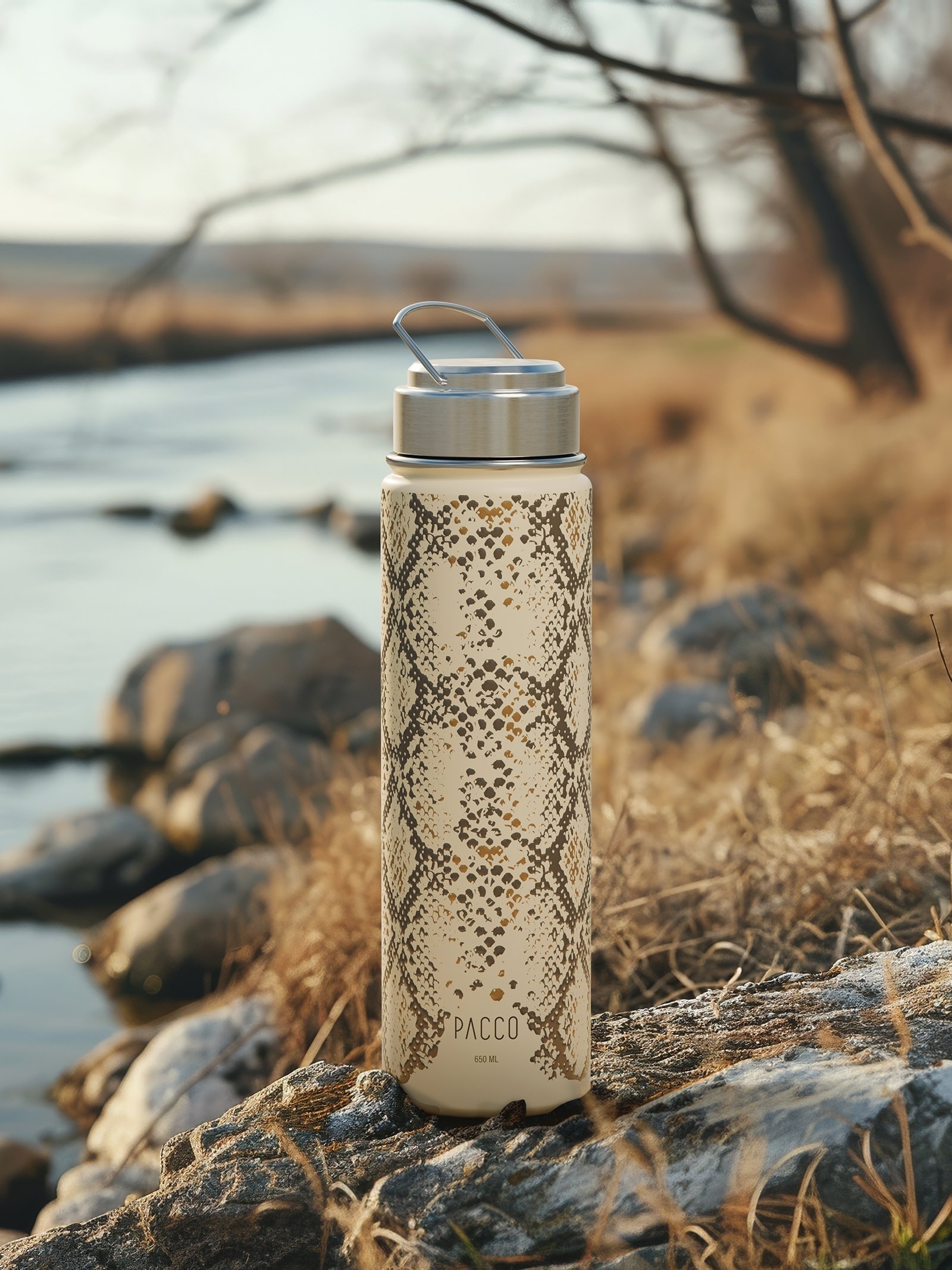 Garrafa Térmica Hydra Trust 650Ml Branco Pacco