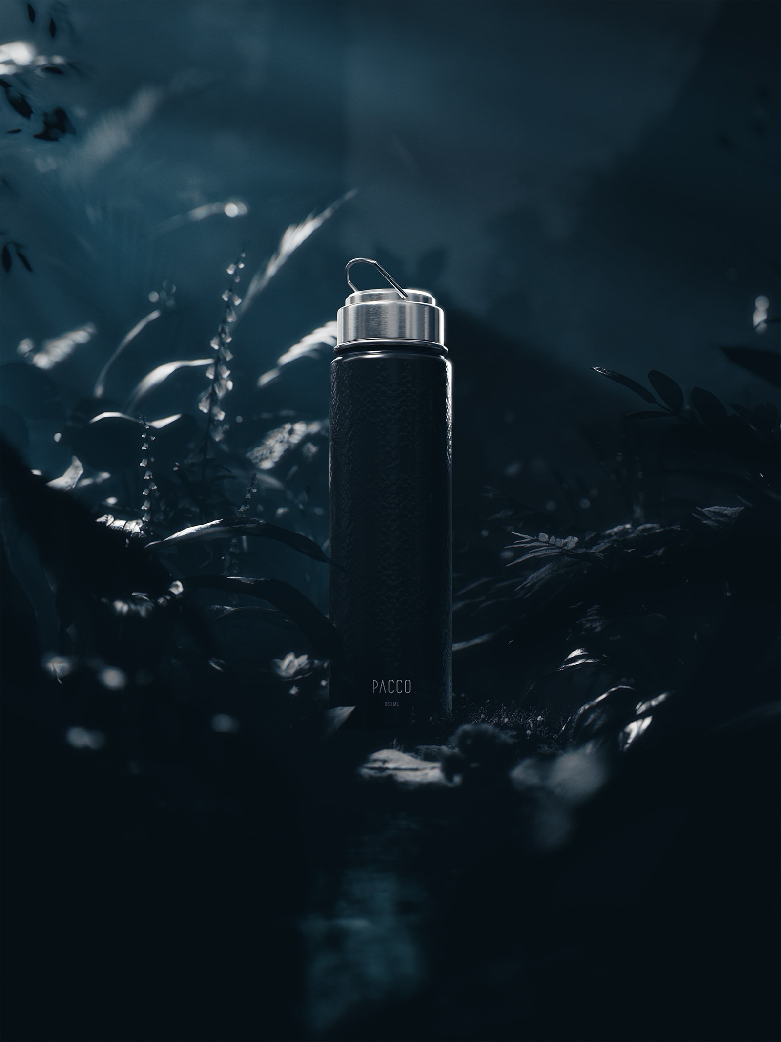 Garrafa Térmica Hydra Trust 650Ml Preto Pacco