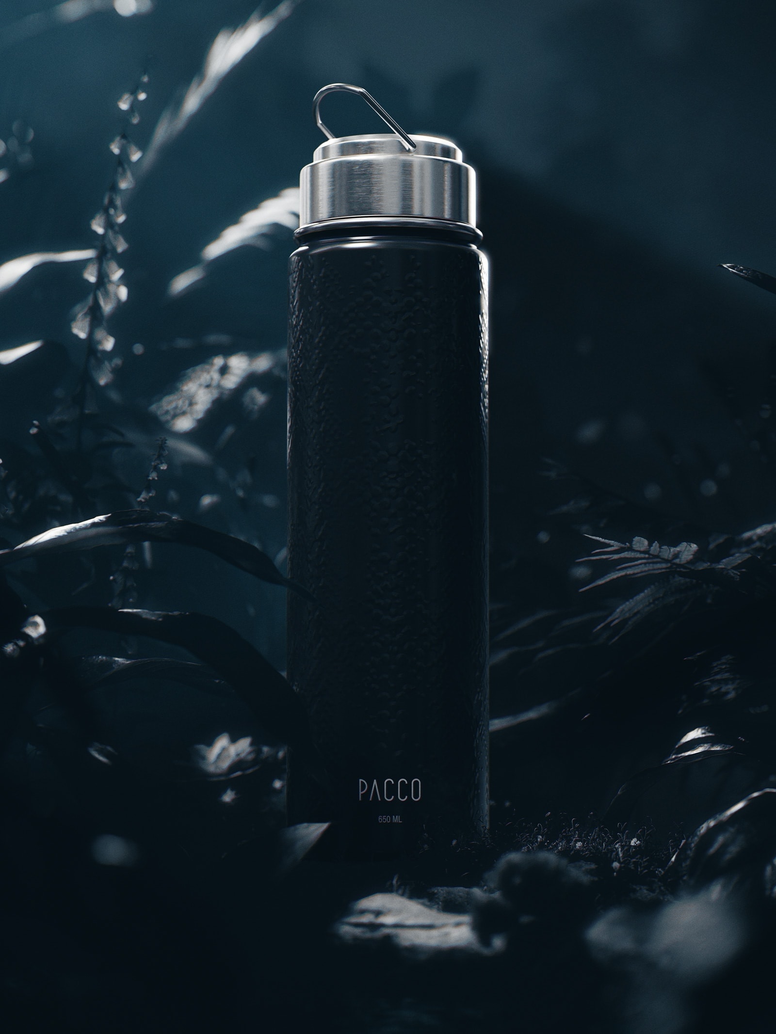 Garrafa Térmica Hydra Trust 650Ml Preto Pacco