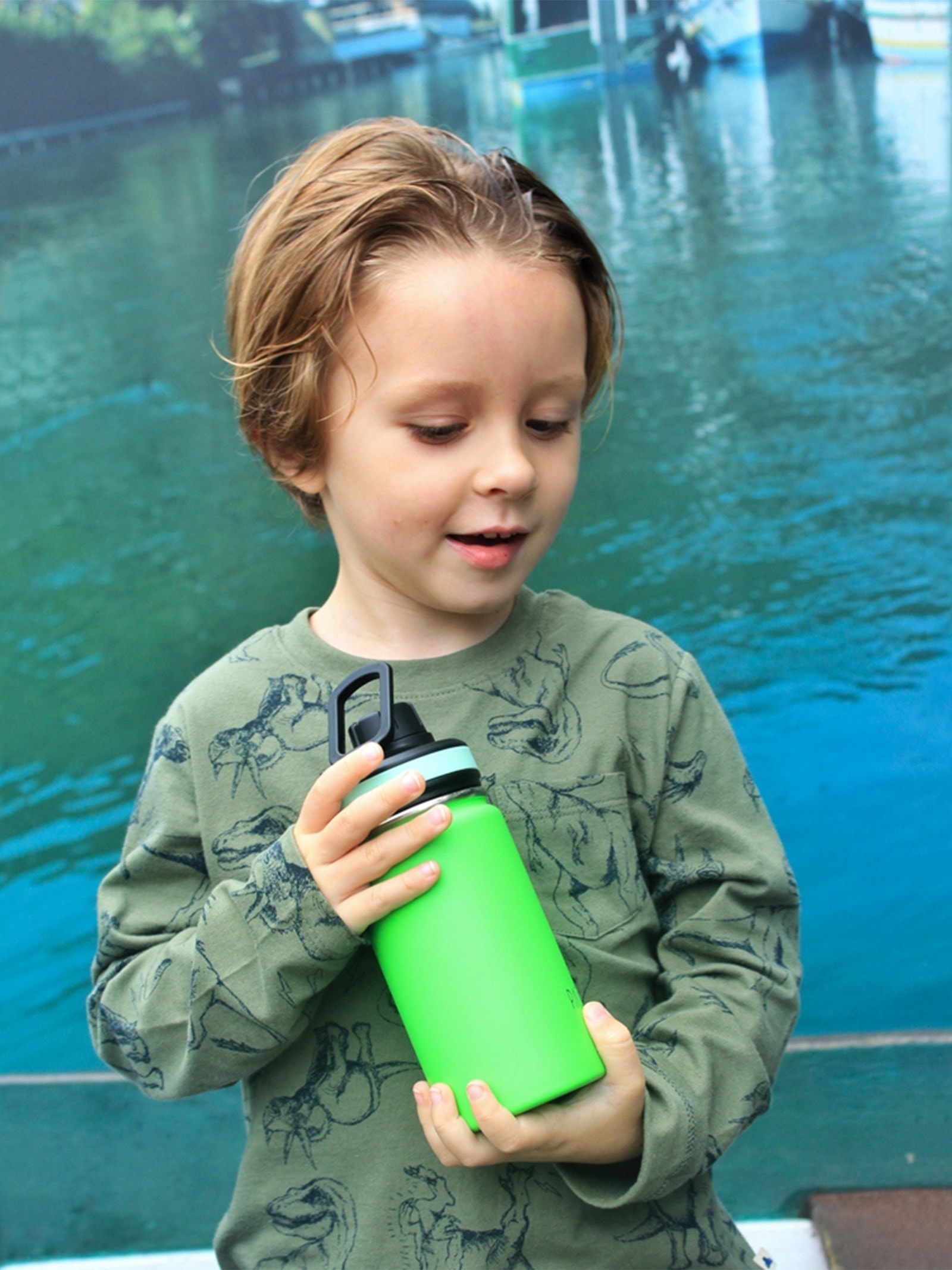 Garrafa Térmica Hydra V2 350ml Verde Pacco