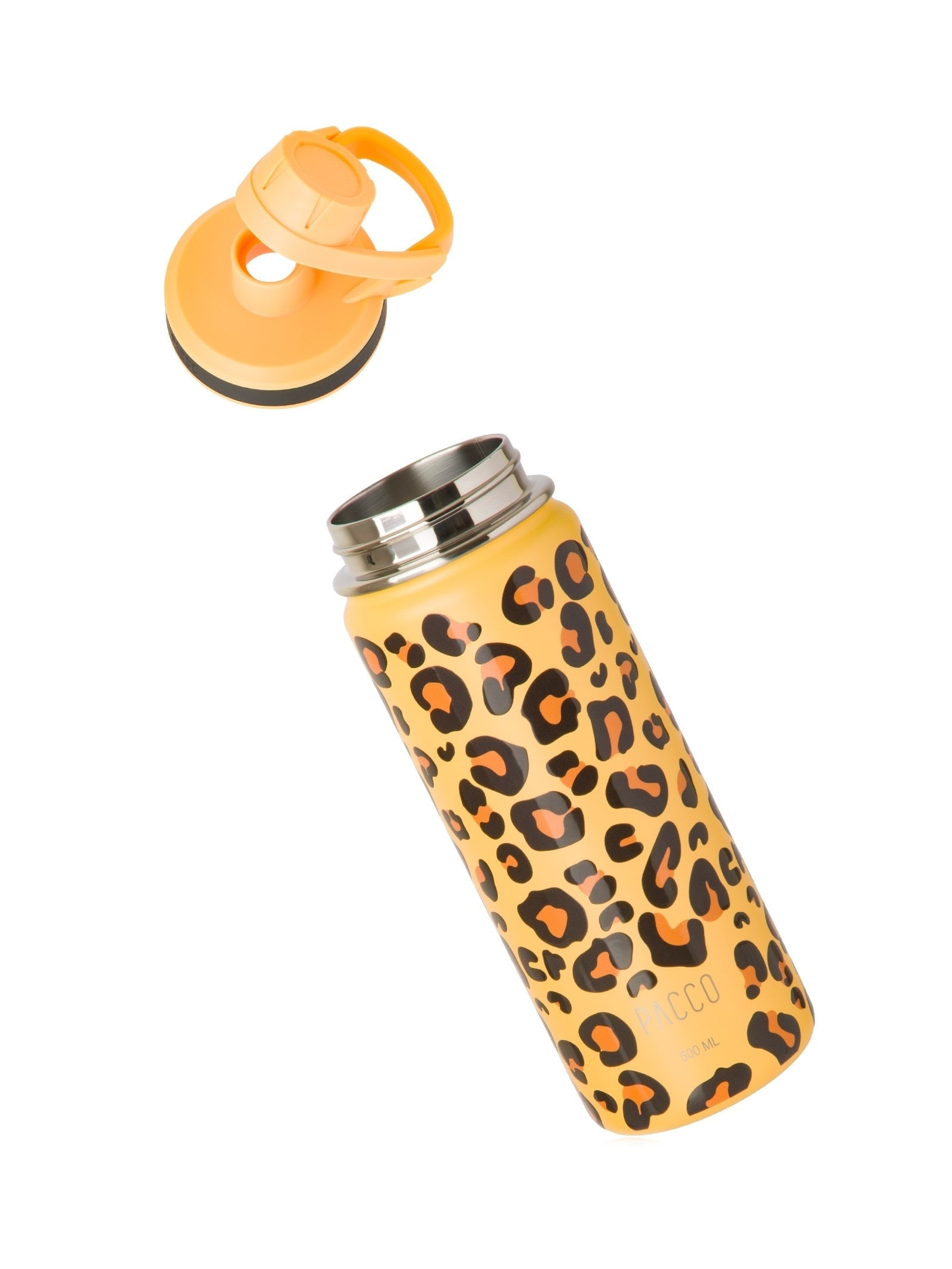Garrafa Térmica Hydra V2 500 ml Leopard Amarelo Pacco