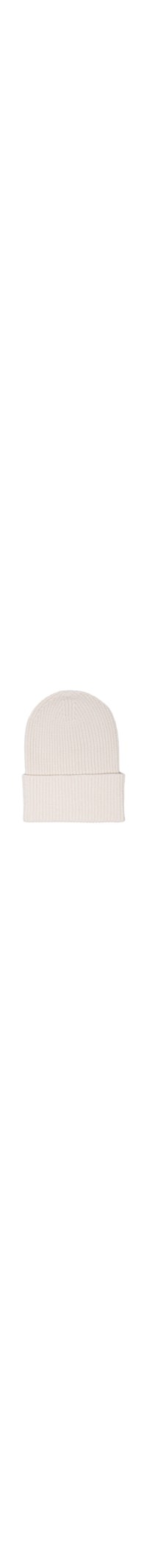 Gorro Feminino em Tricô Canelado - Off White