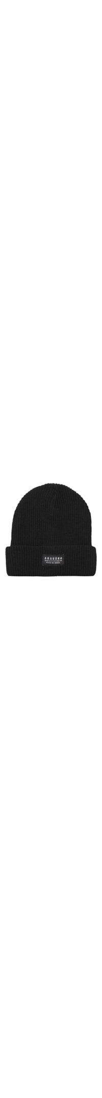 Gorro Masculino Canelado Curto - Preto