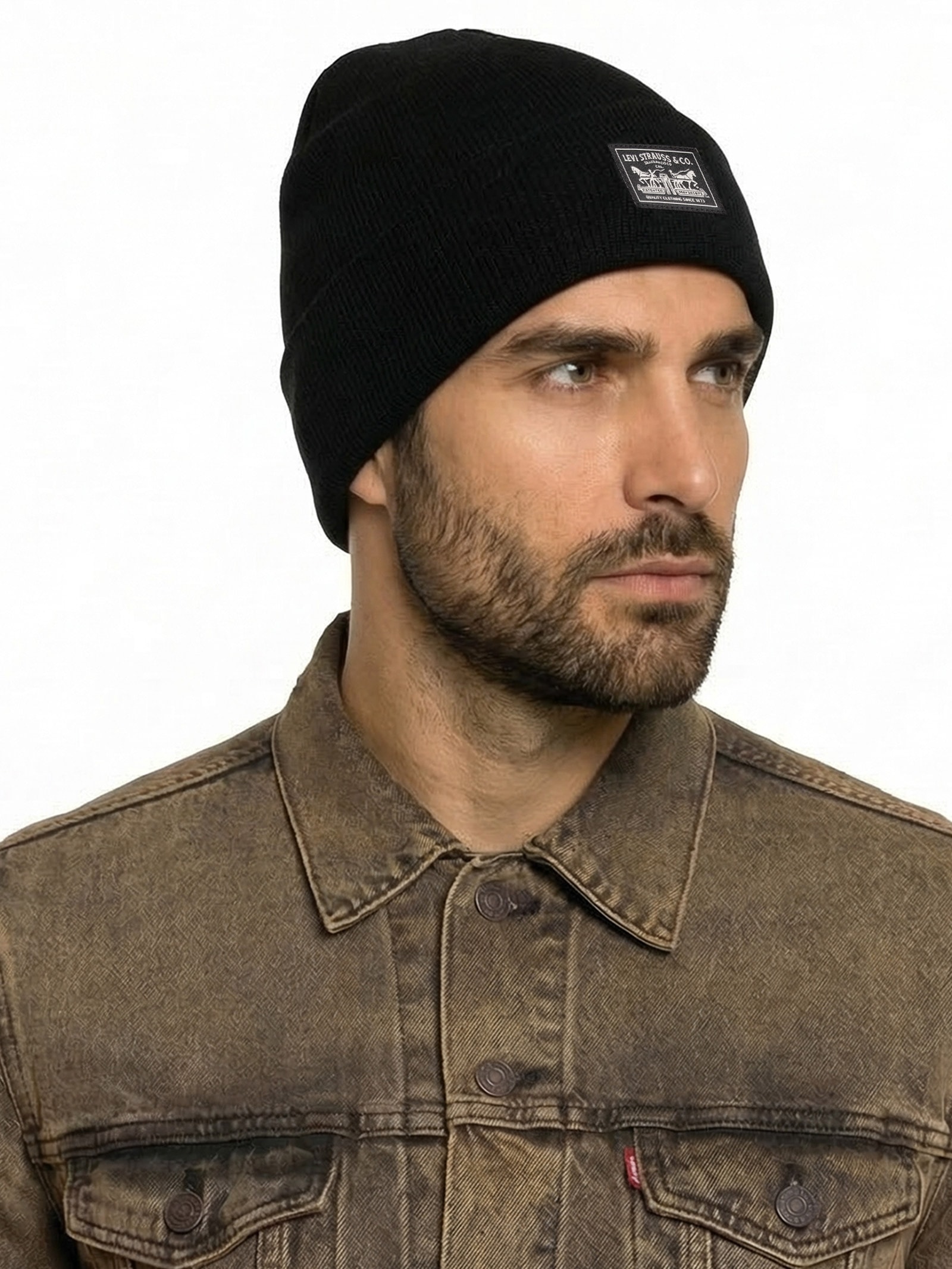 Gorro Masculino Com Patch Traseiro Preto Levi's