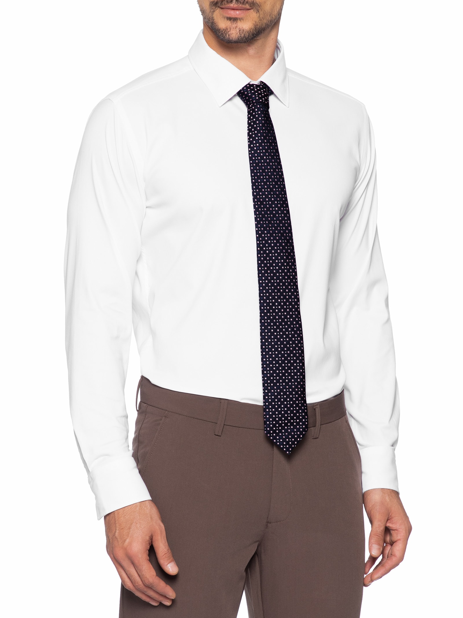 Gravata Masculina H-Tie Cm 7.5 262 Collab David Beckham Rosa Boss