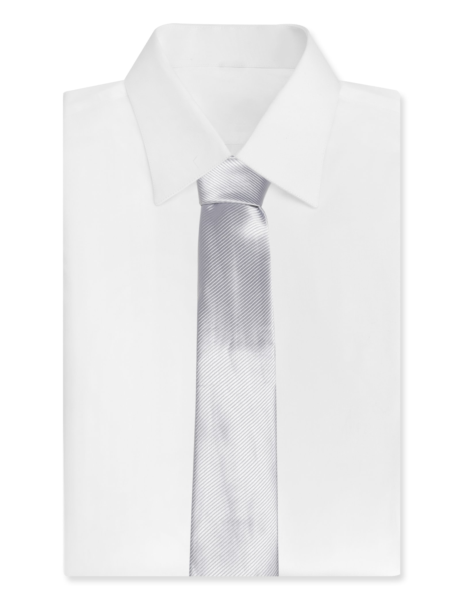 Gravata Masculina Maquineta Diagonal Cinza Sergio K