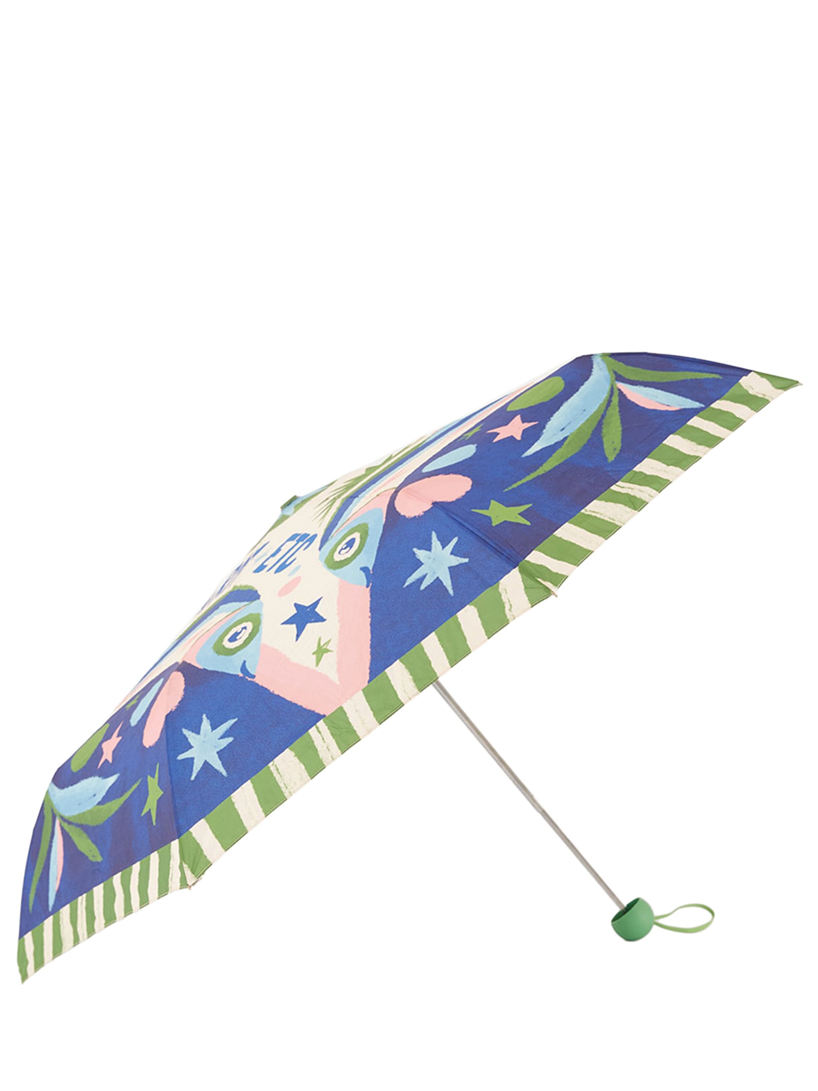 Guarda Chuva Feminino Rótulos Sardinhas Verde Farm Etc