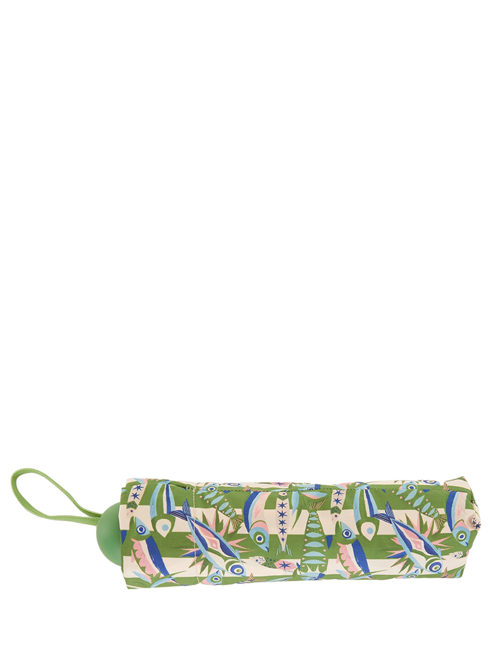Guarda Chuva Feminino Rótulos Sardinhas Verde Farm Etc