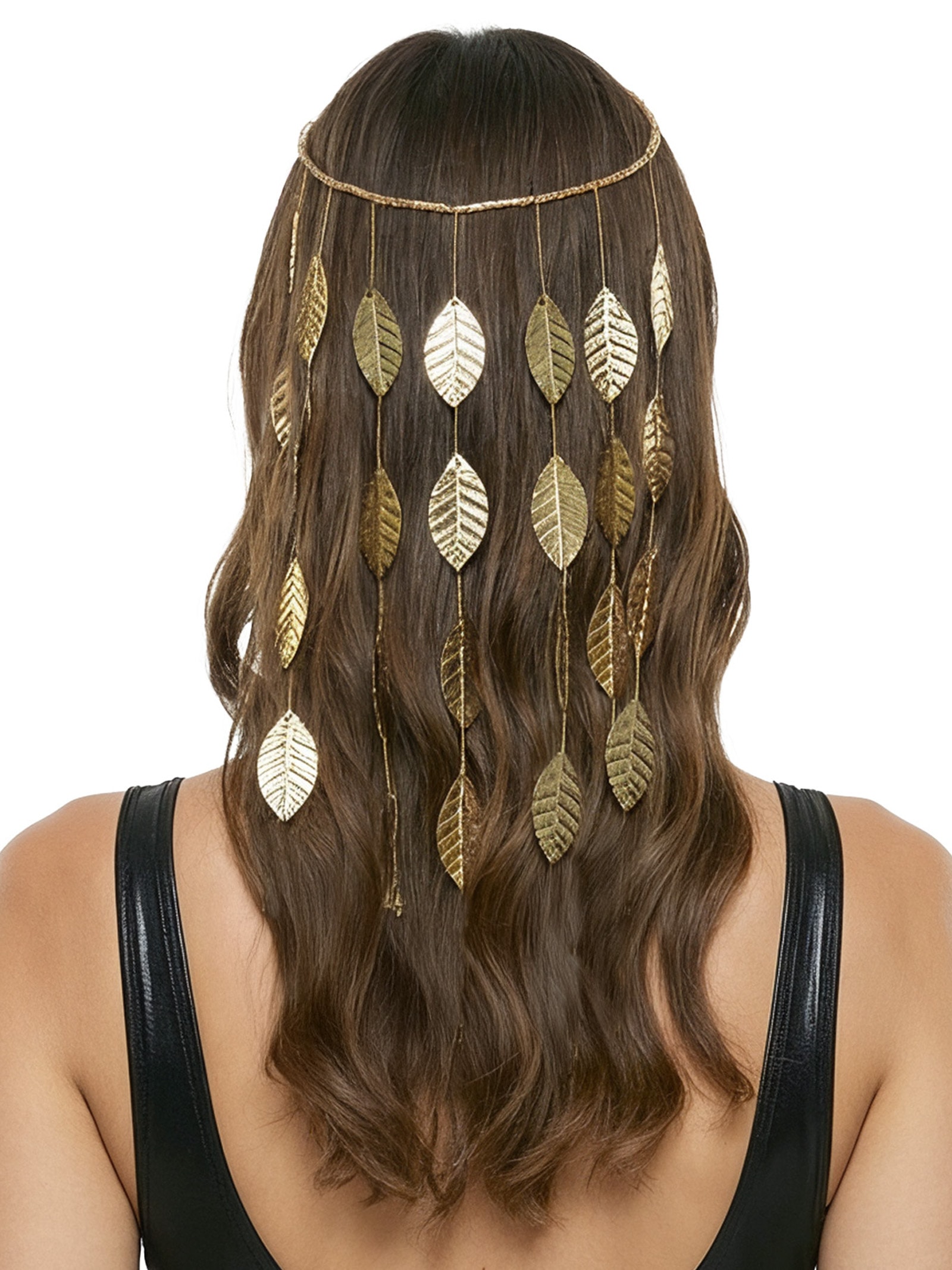 Headpiece Feminino Carnaval Folhas Dourado Market 33
