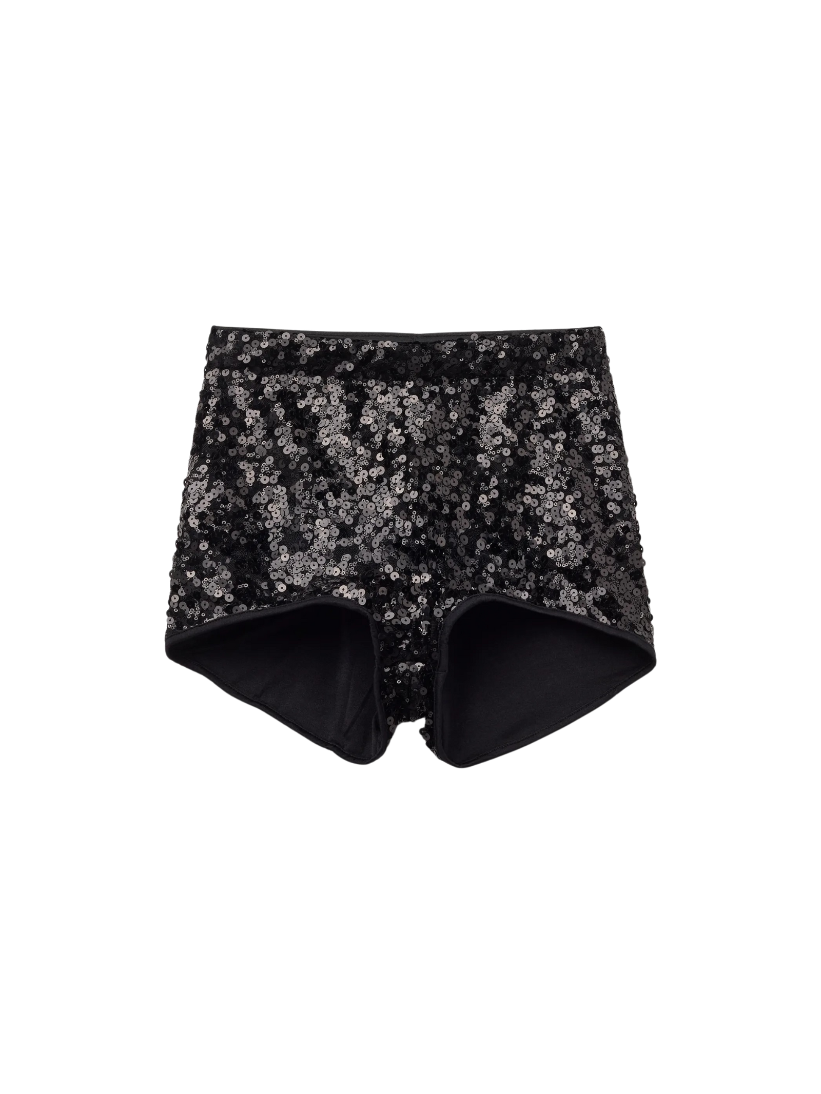 Hot Pant Com Paetês Preto Calzedonia