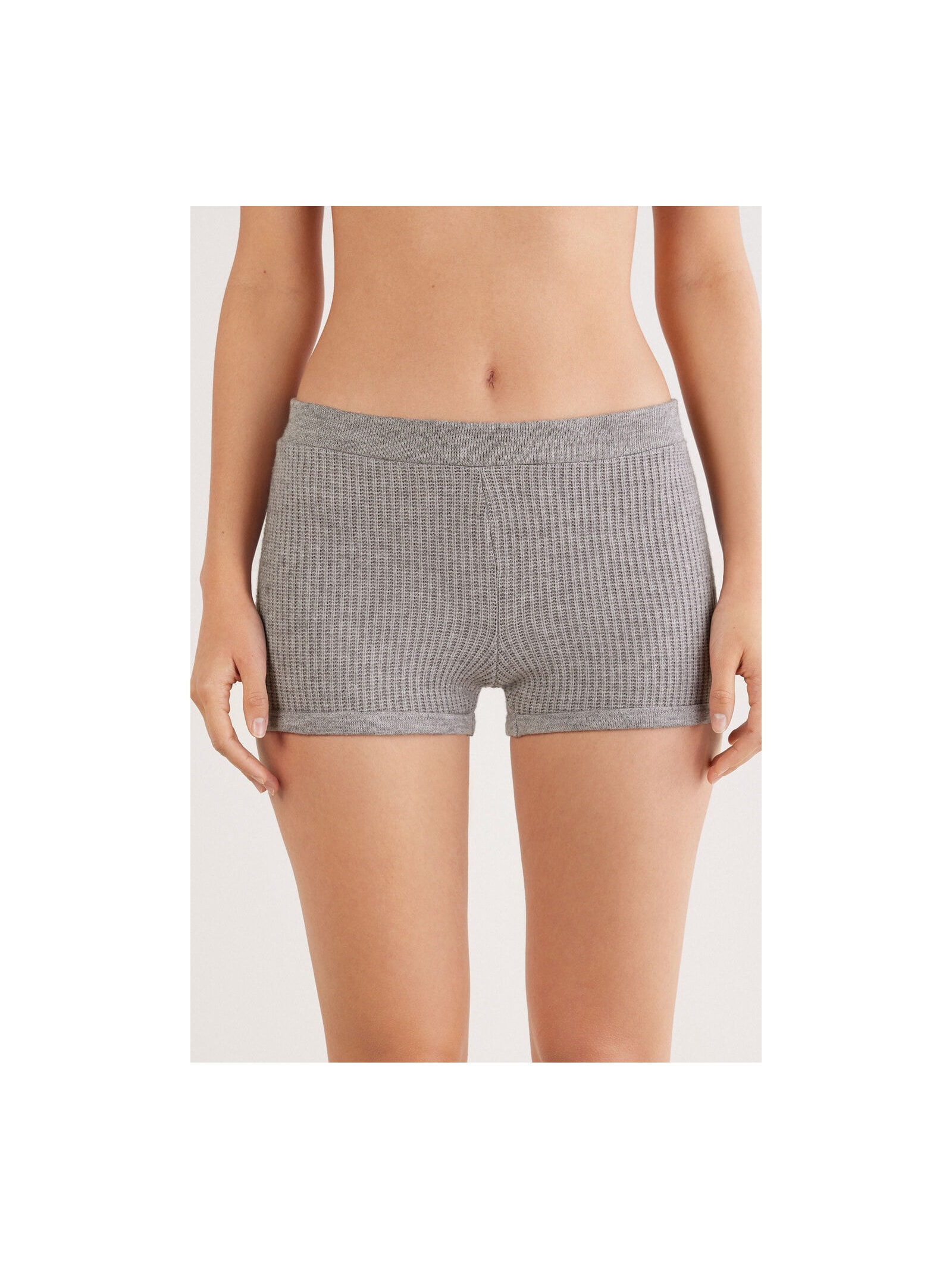 Hot Pant Soft Tricot Cinza Intimissimi