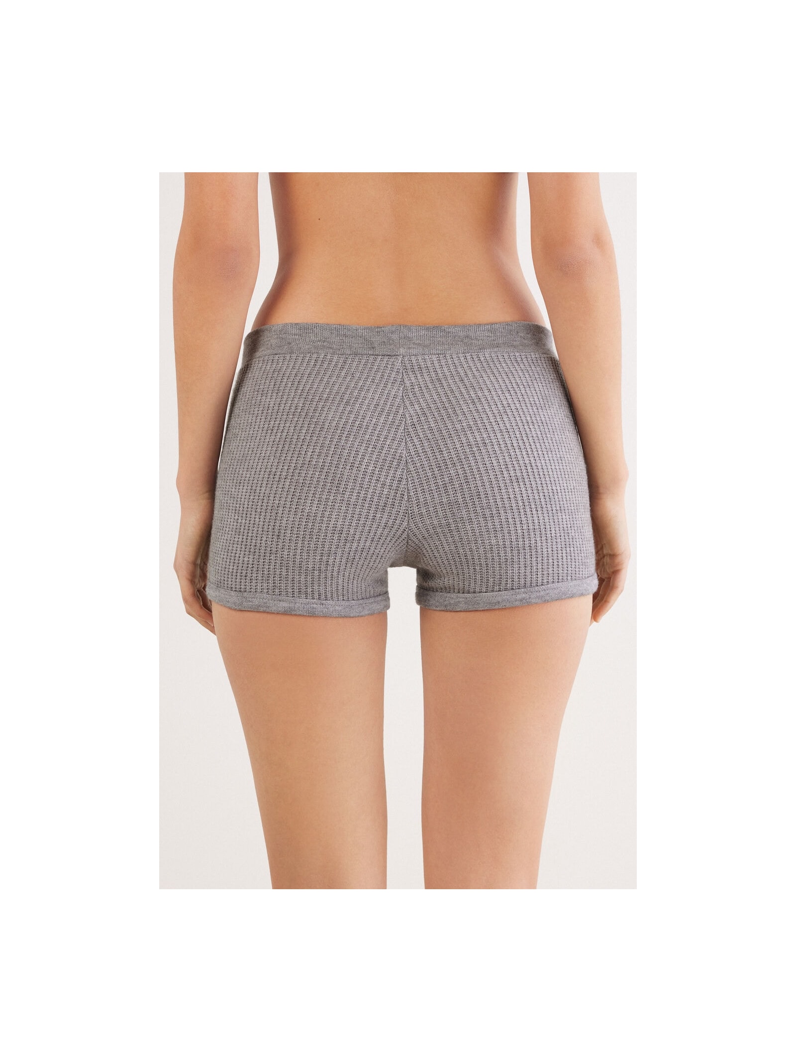 Hot Pant Soft Tricot Cinza Intimissimi