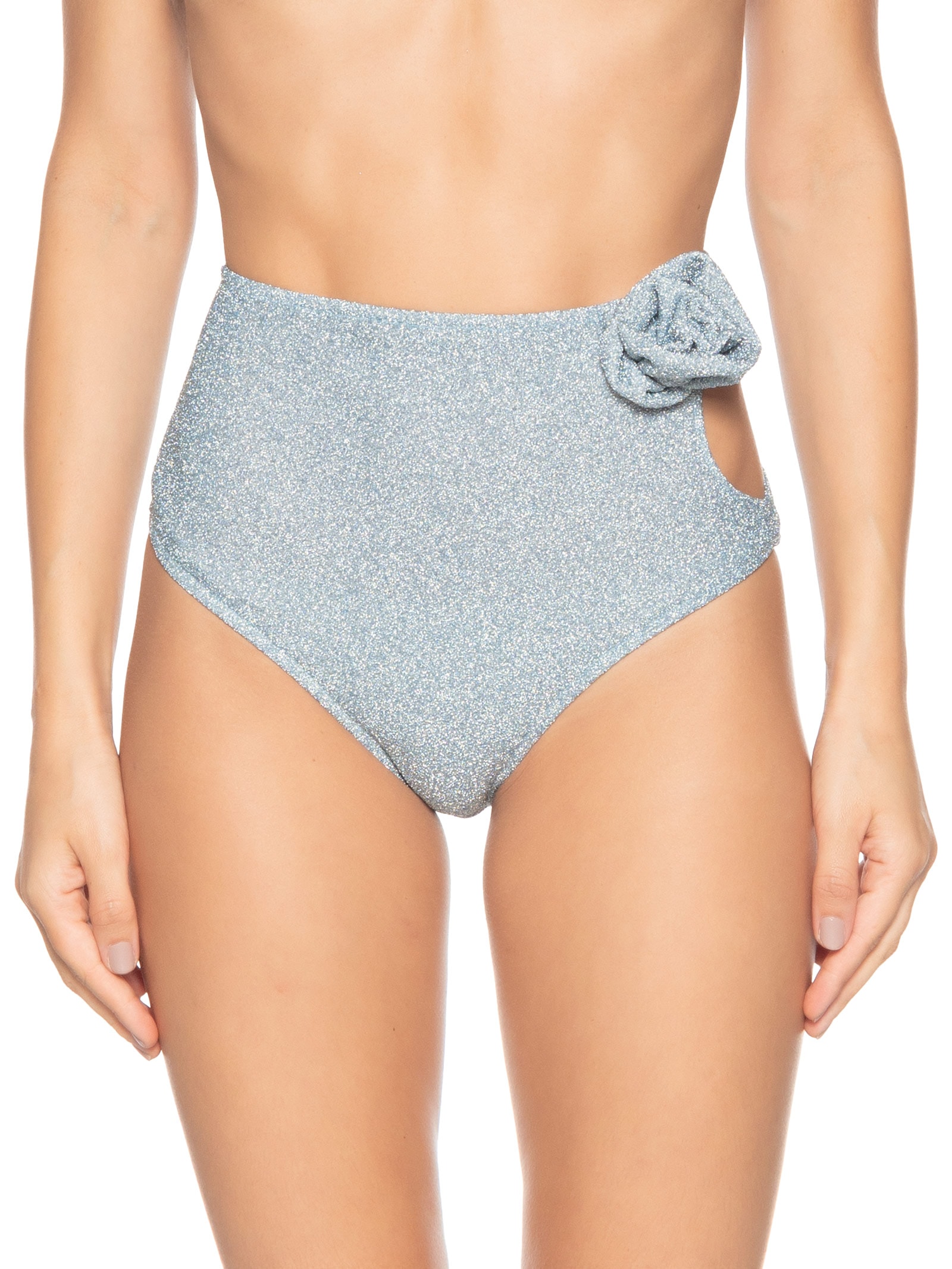 Hot Pants Carnaval Em Lurex Azul Market 33