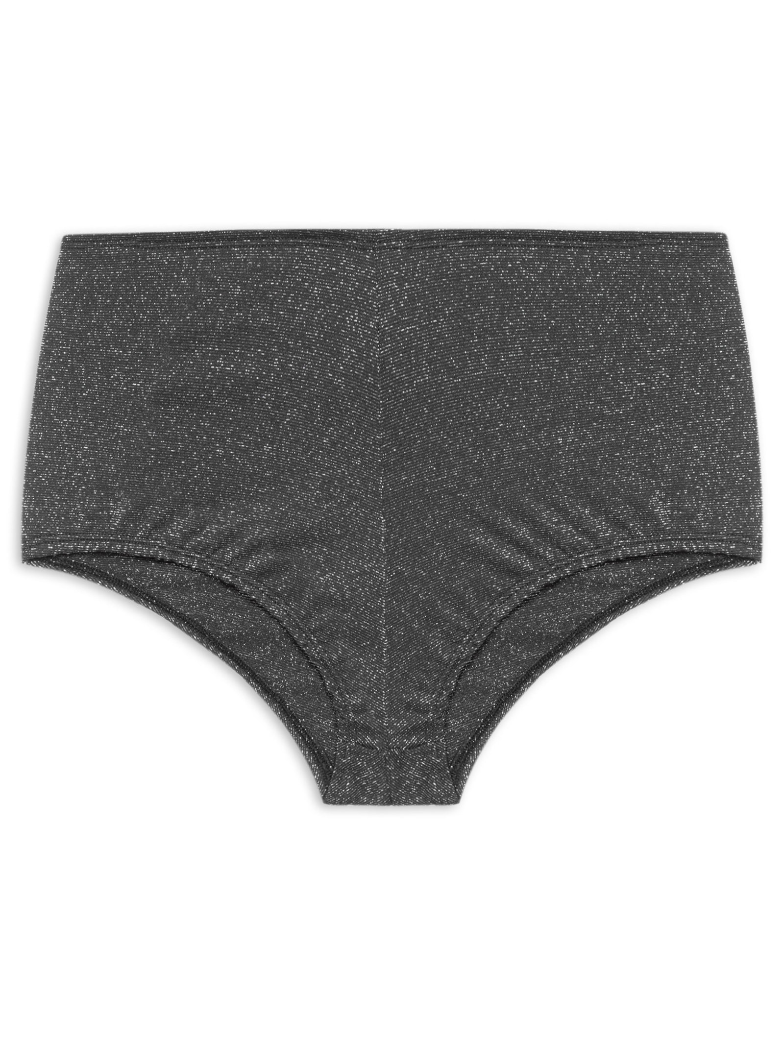 Hot Pants Feminino Brilho Preto Carnavália