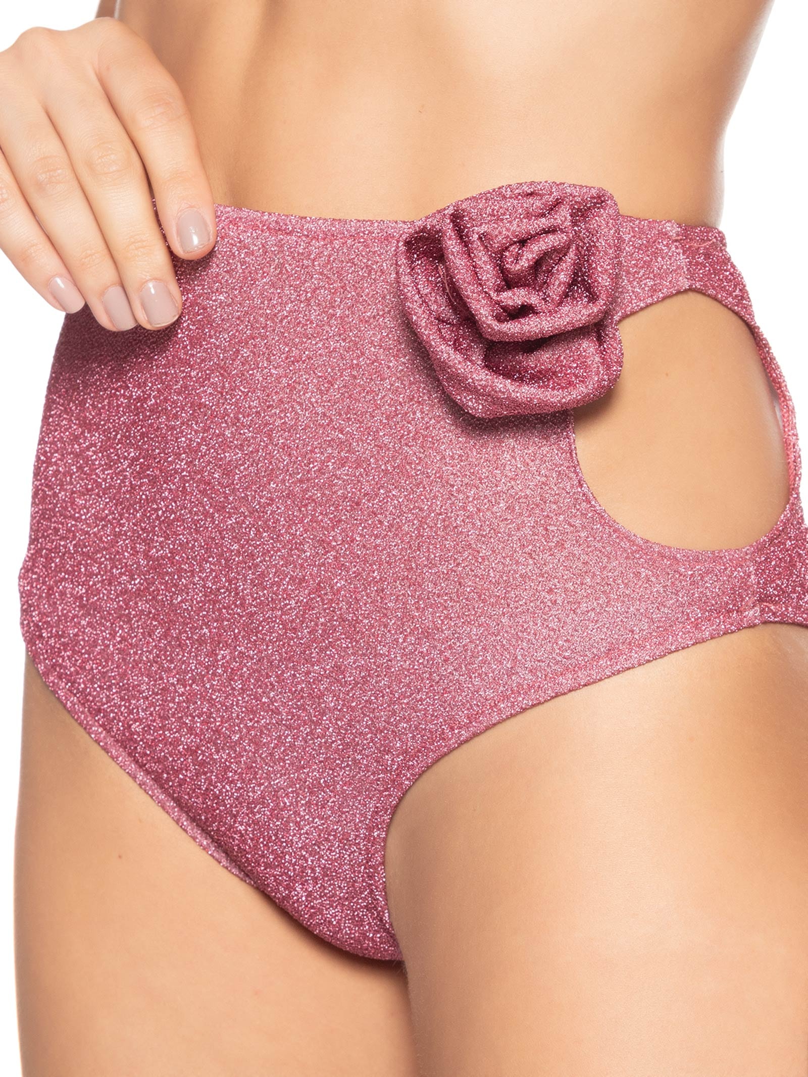 Hotpant Carnaval Em Lurex Rosa Market 33