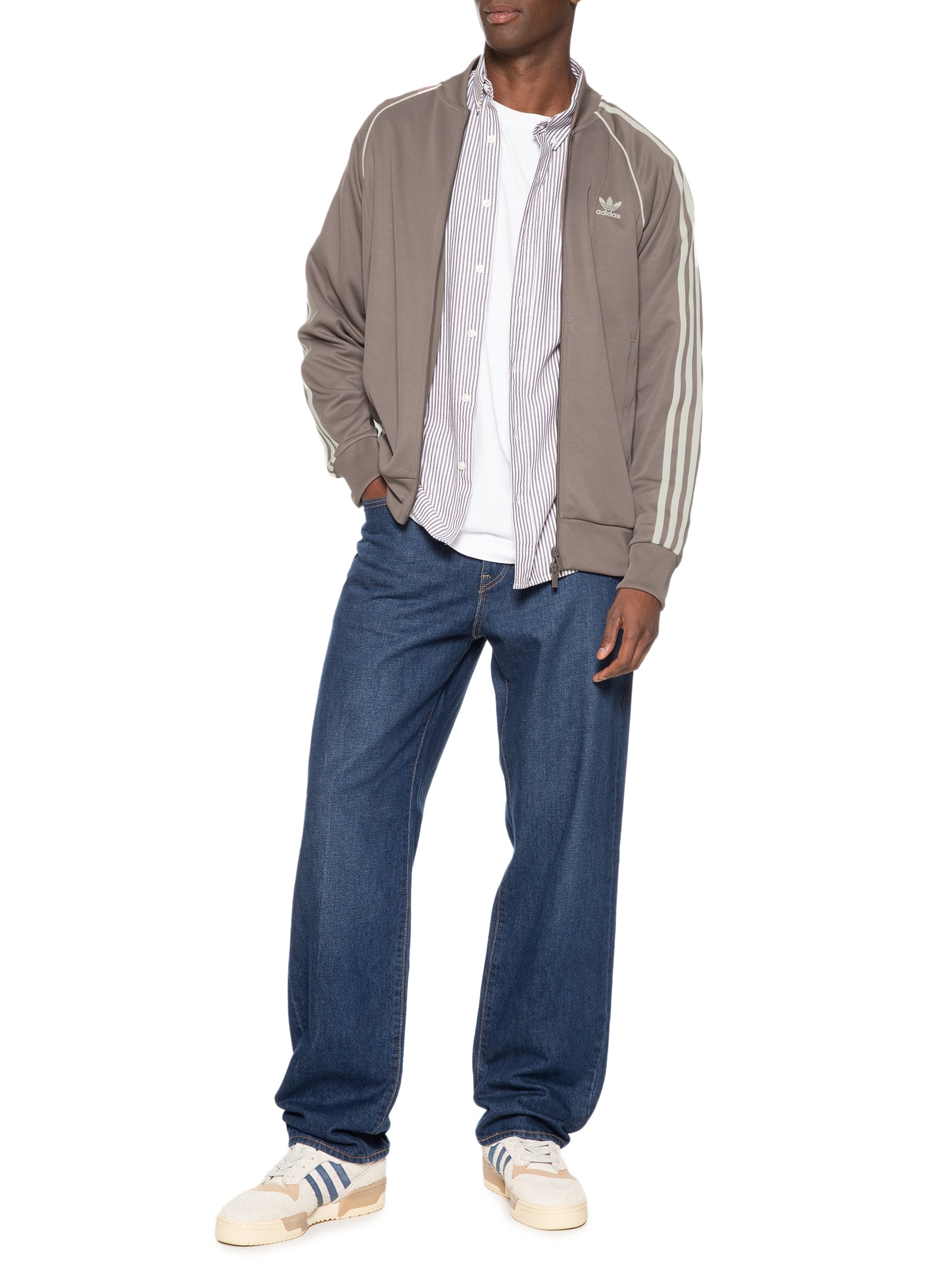 Jaqueta Adicolor Classics SST Marrom Adidas Originals