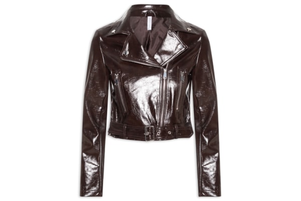 Jaqueta Biker Feminina - Marrom