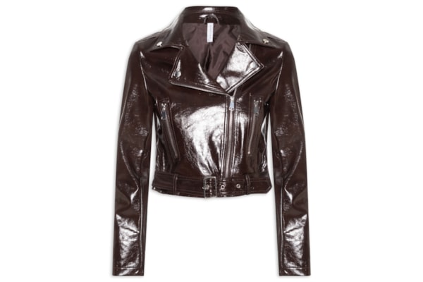 Jaqueta Biker Feminina - Marrom