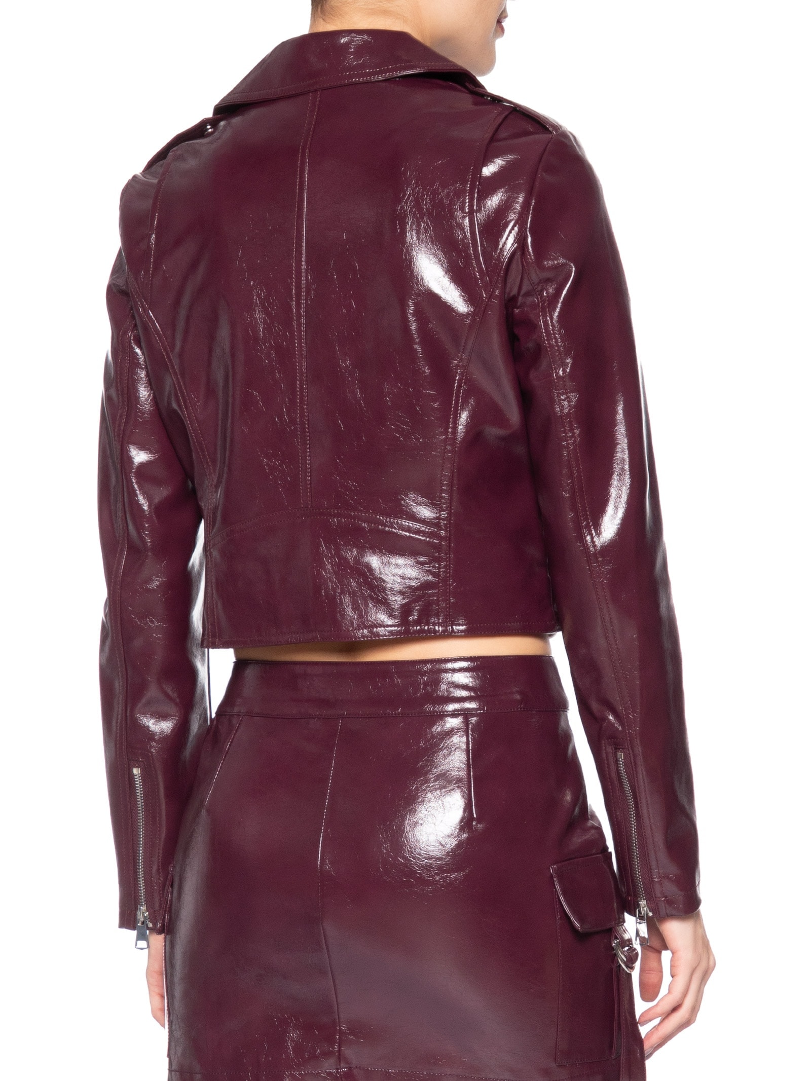 Jaqueta Biker Feminina Vermelho Market 33