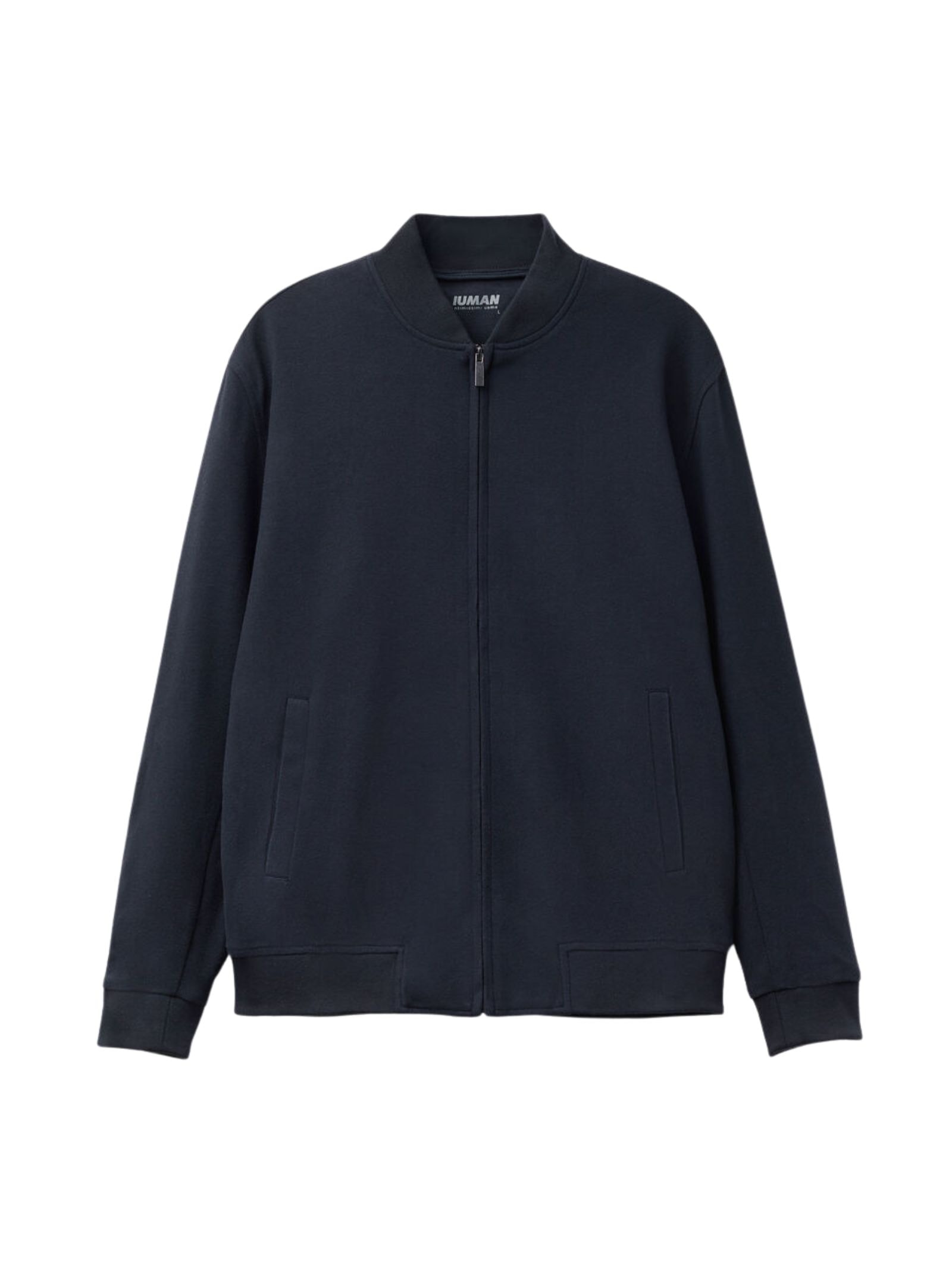 Jaqueta Bomber Com Tecido Efeito Lã Azul Intimissimi