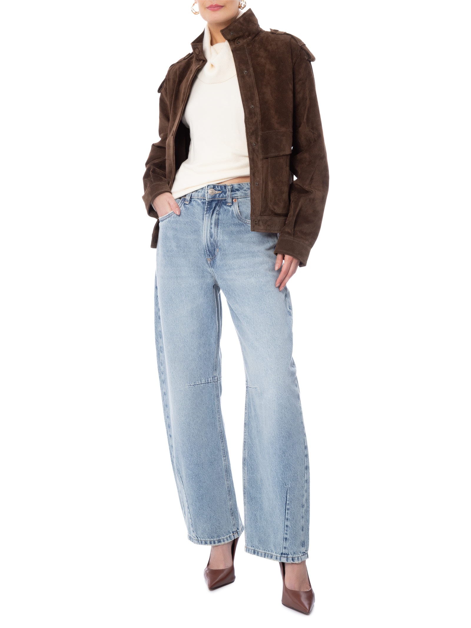 Jaqueta Bomber Feminina Willow – Marrom Studio Kalline