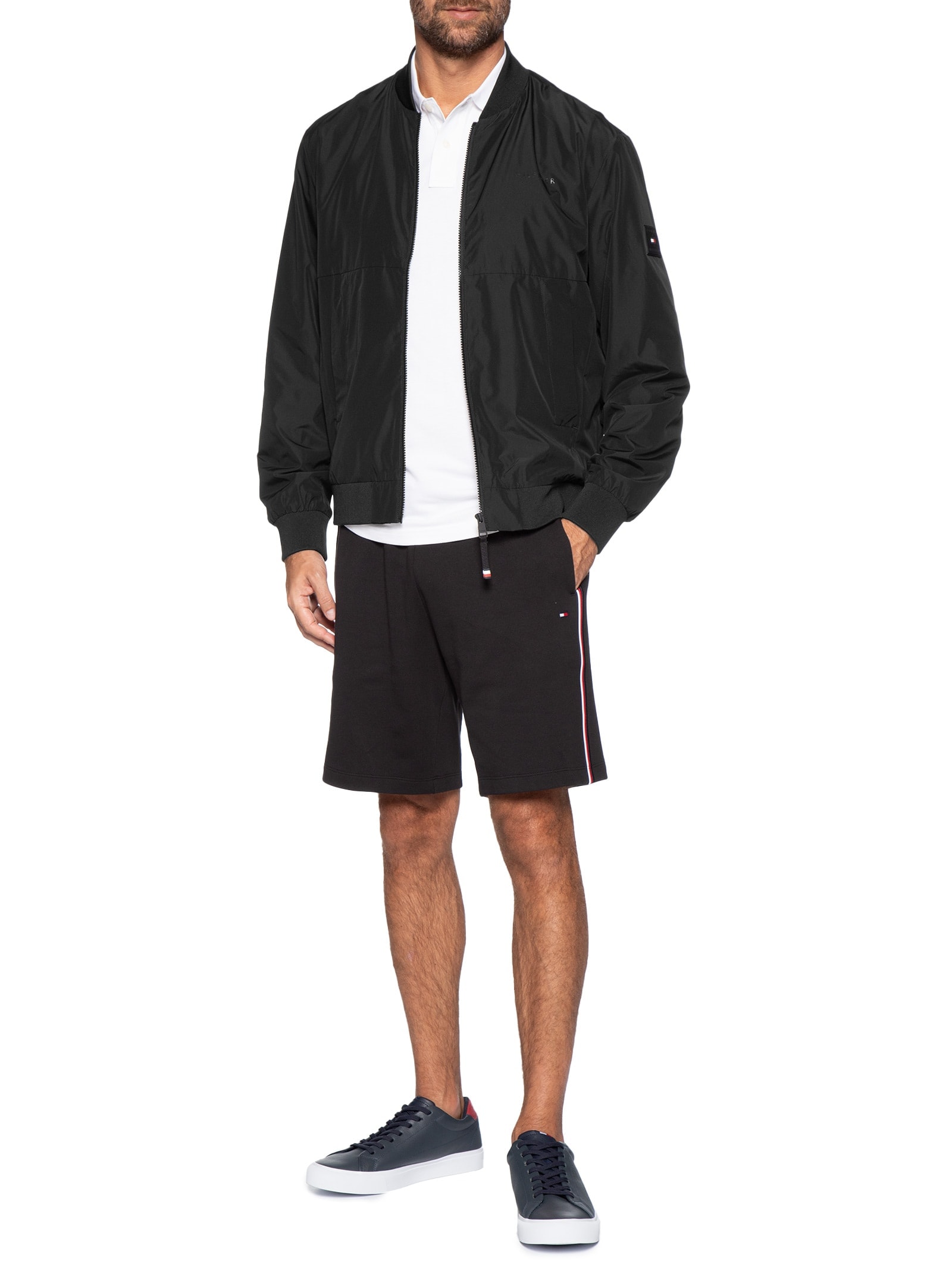 Jaqueta Bomber Masculina Branded – Preto Tommy Hilfiger