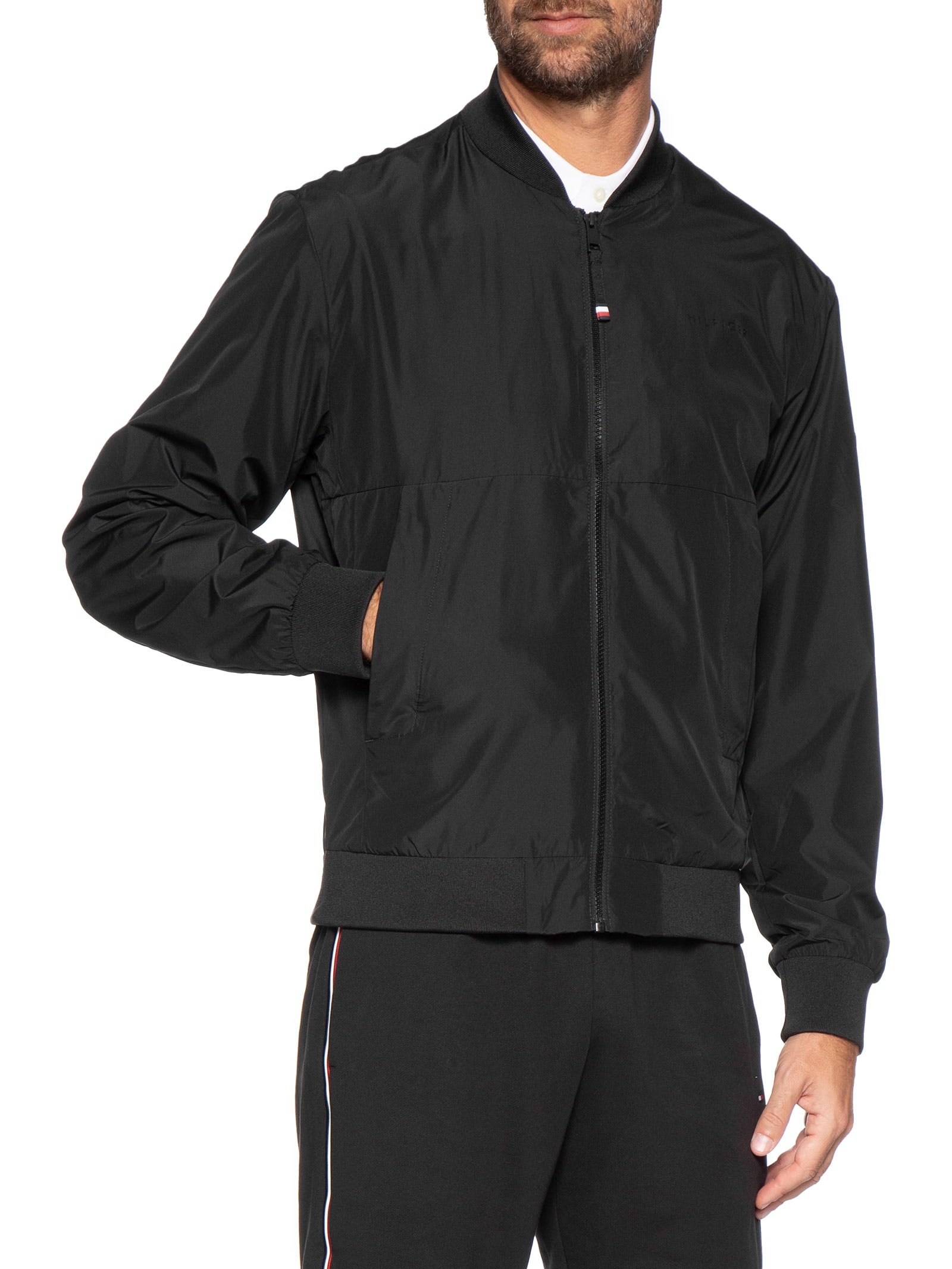 Jaqueta Bomber Masculina Branded – Preto Tommy Hilfiger