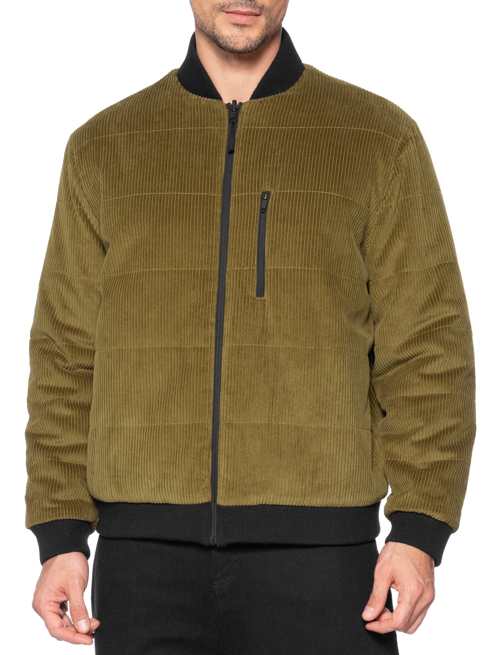 Jaqueta Bomber Masculina Double Velvet Marrom Osklen
