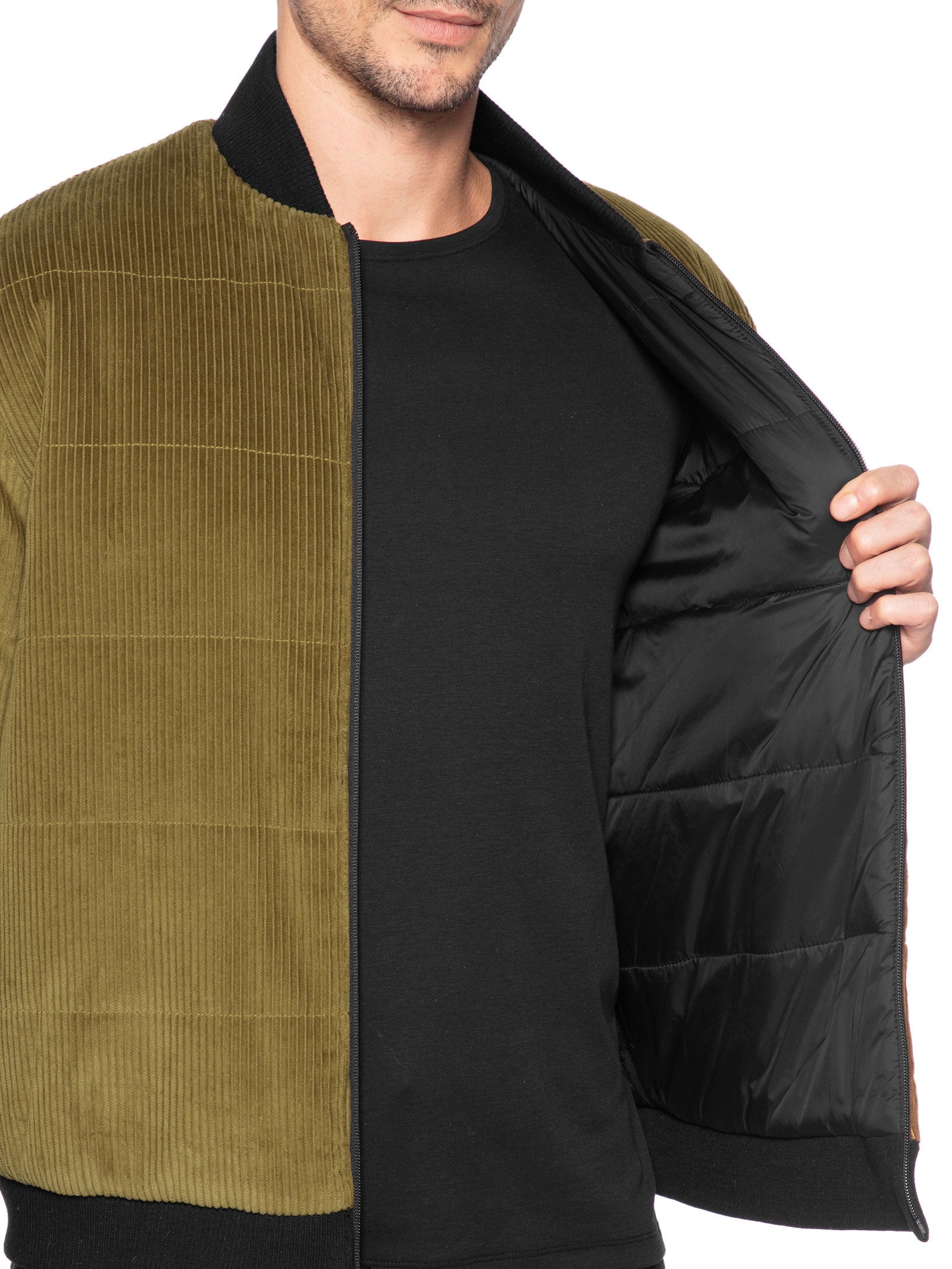 Jaqueta Bomber Masculina Double Velvet Marrom Osklen