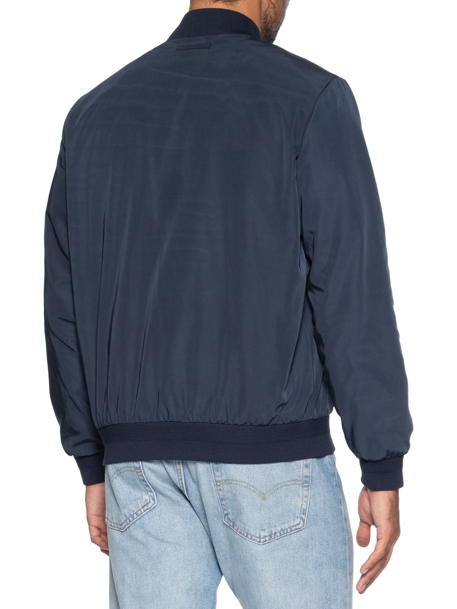 Jaqueta Bomber Masculina Nylon Liquid Repeler Azul Aramis