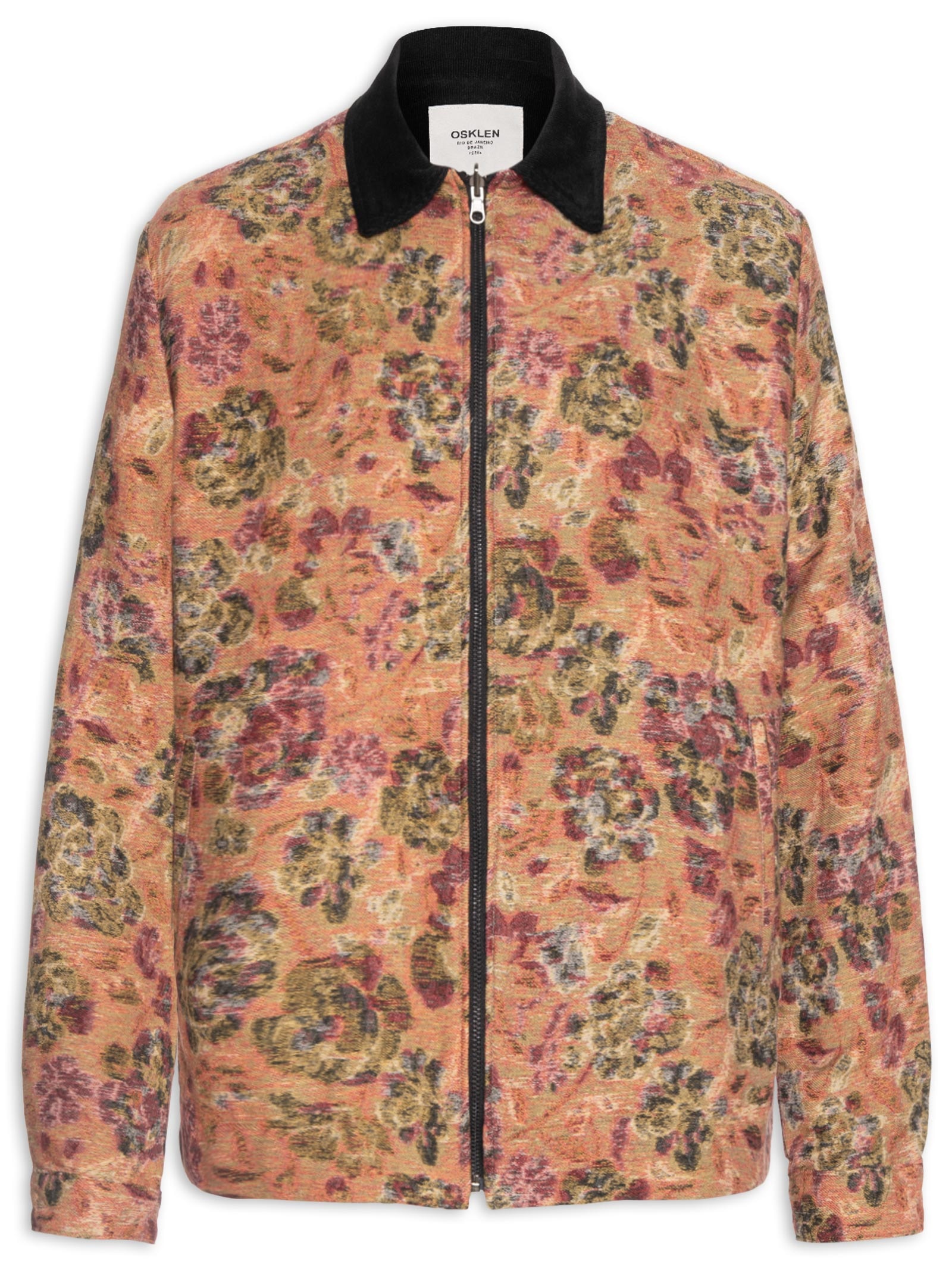 Jaqueta Bomber Masculina Velvet Roseira Vermelho Osklen