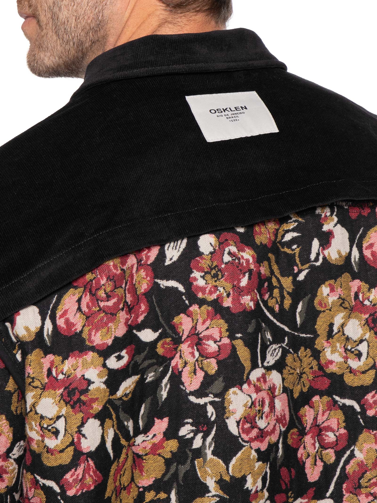 Jaqueta Bomber Masculina Velvet Roseira Vermelho Osklen