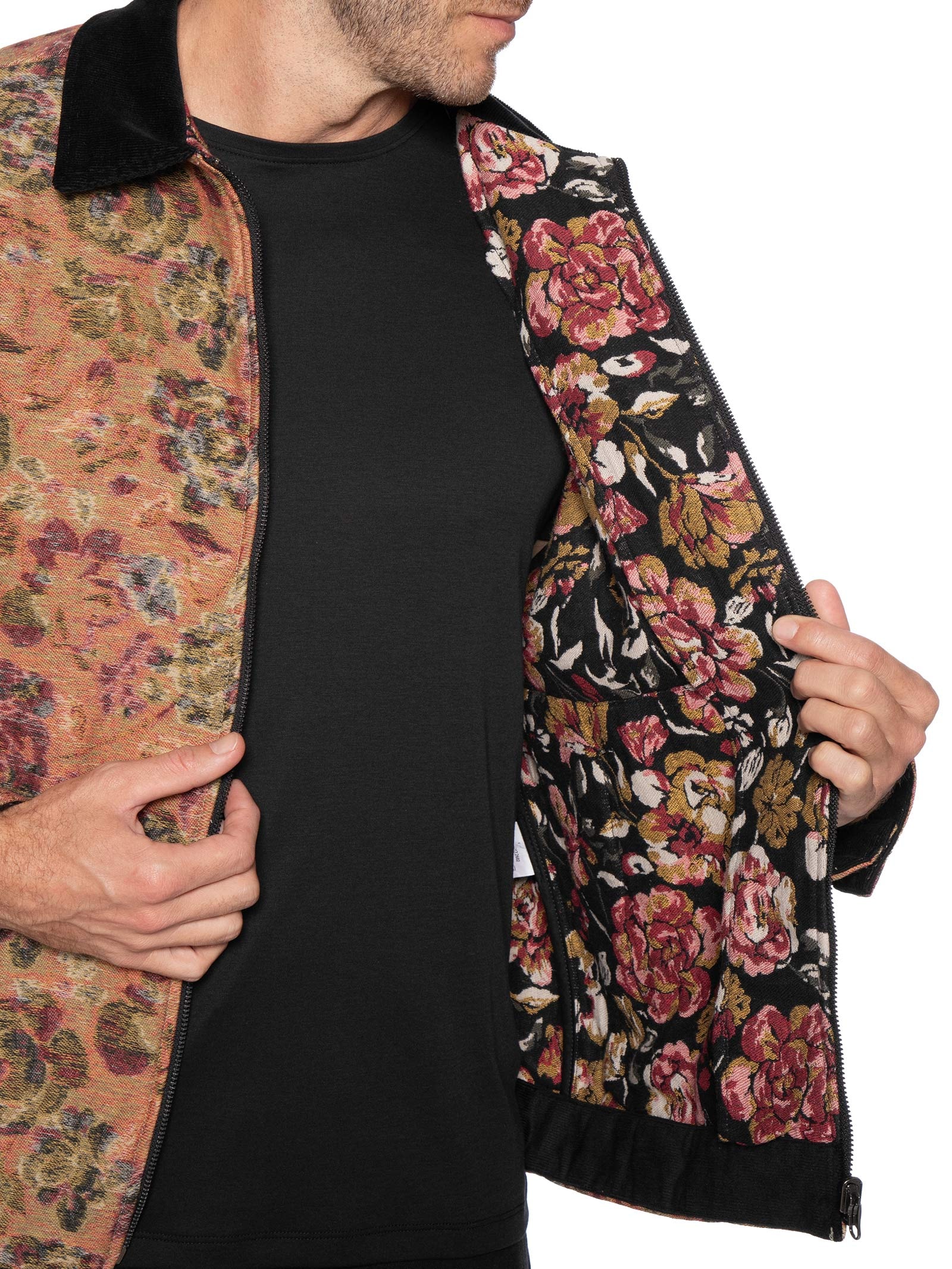 Jaqueta Bomber Masculina Velvet Roseira Vermelho Osklen