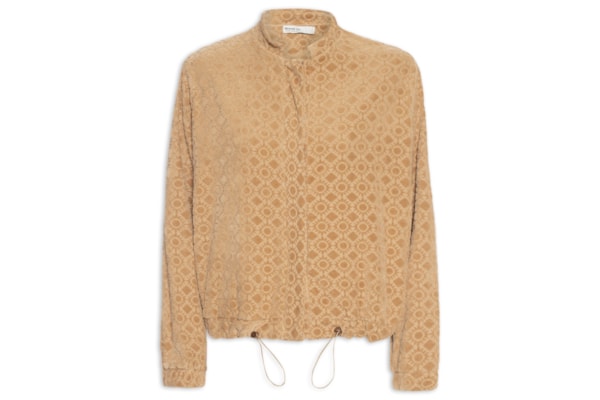 Jaqueta Bomber Veludo – Bege