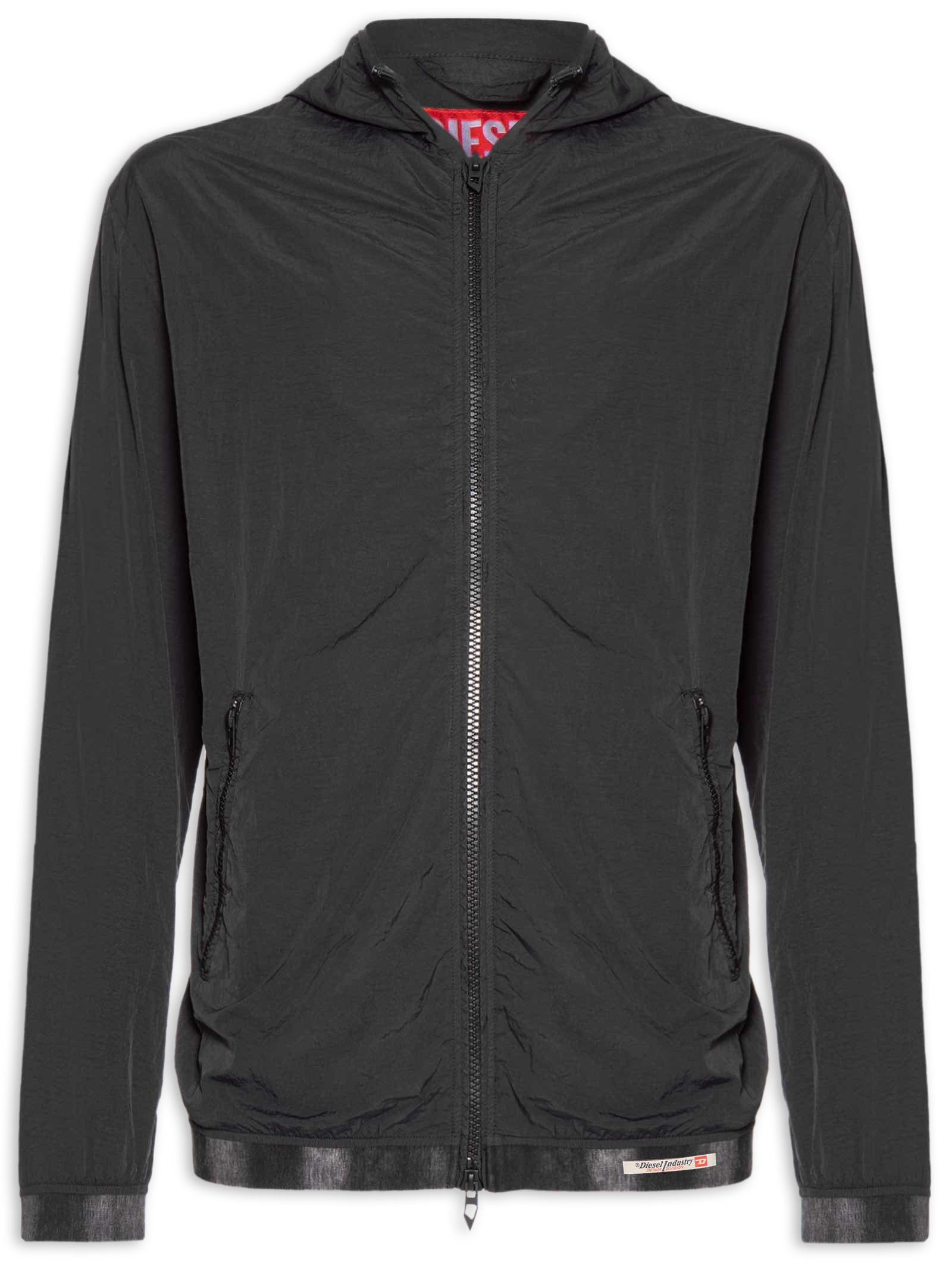 Jaqueta Corta-Vento Masculina J-Post Giacca Preto Diesel