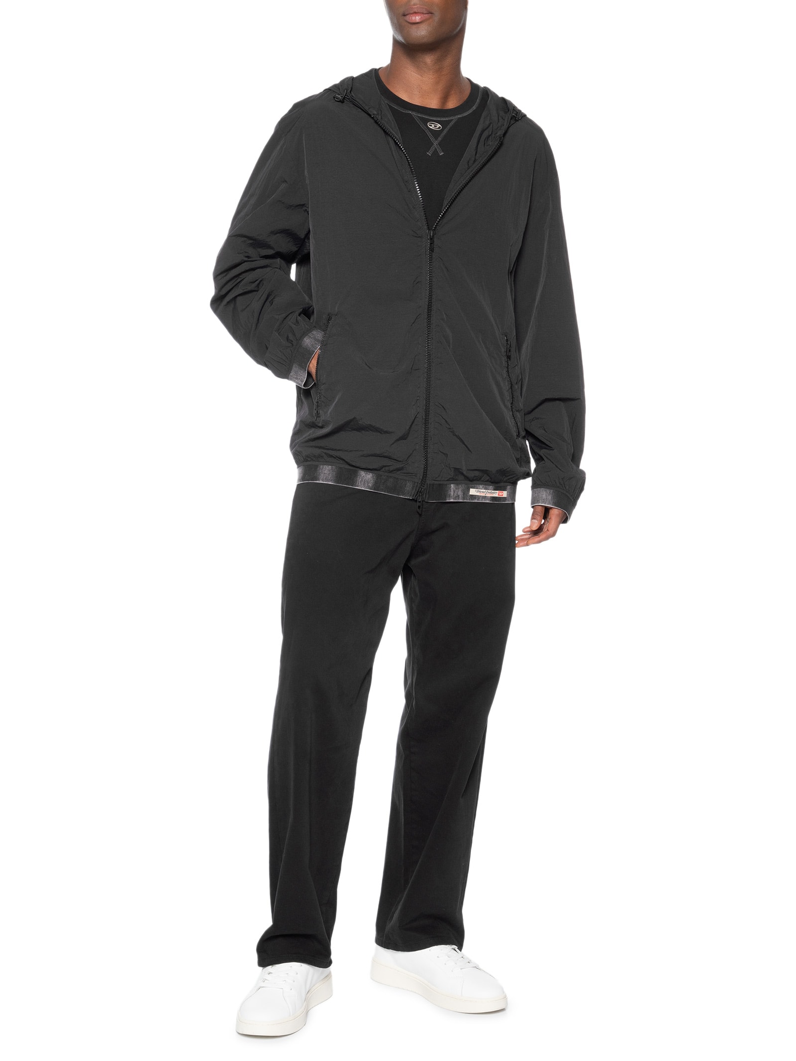 Jaqueta Corta-Vento Masculina J-Post Giacca Preto Diesel